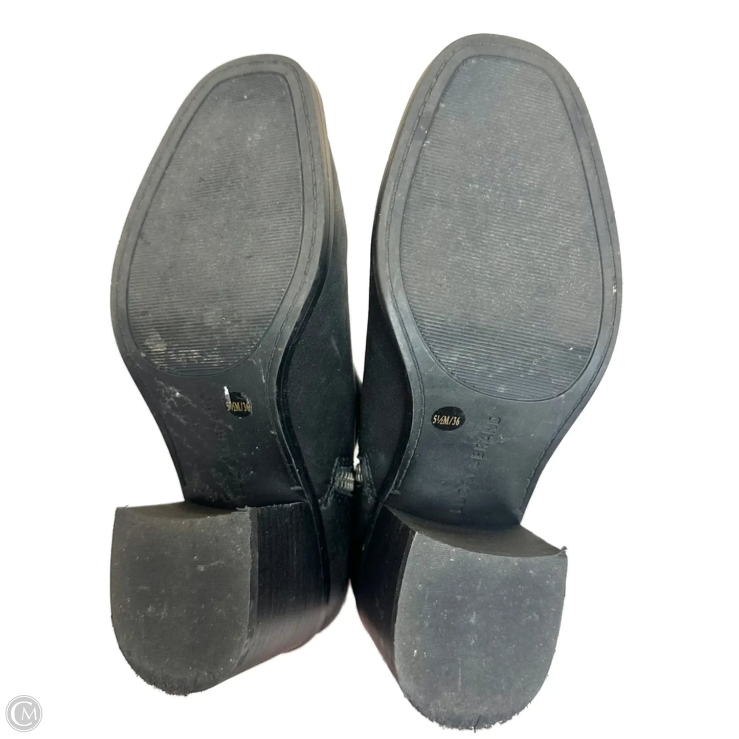 Boots Ankle Heels By Lucky Brand In Black, Size: 5.5