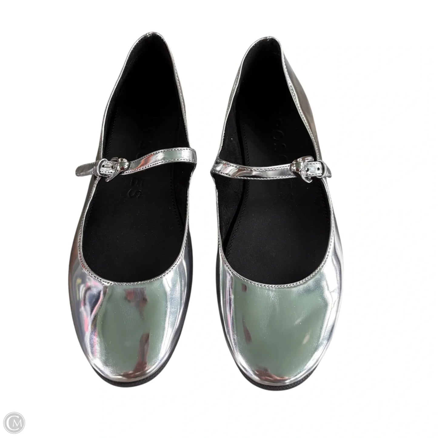 Shoes Flats By Aerosoles In Silver, Size: 7.5