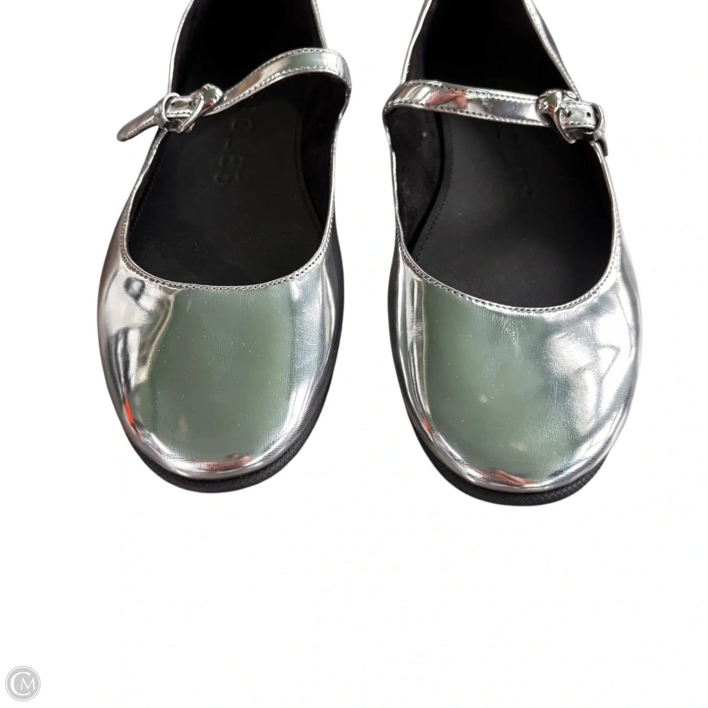 Shoes Flats By Aerosoles In Silver, Size: 7.5