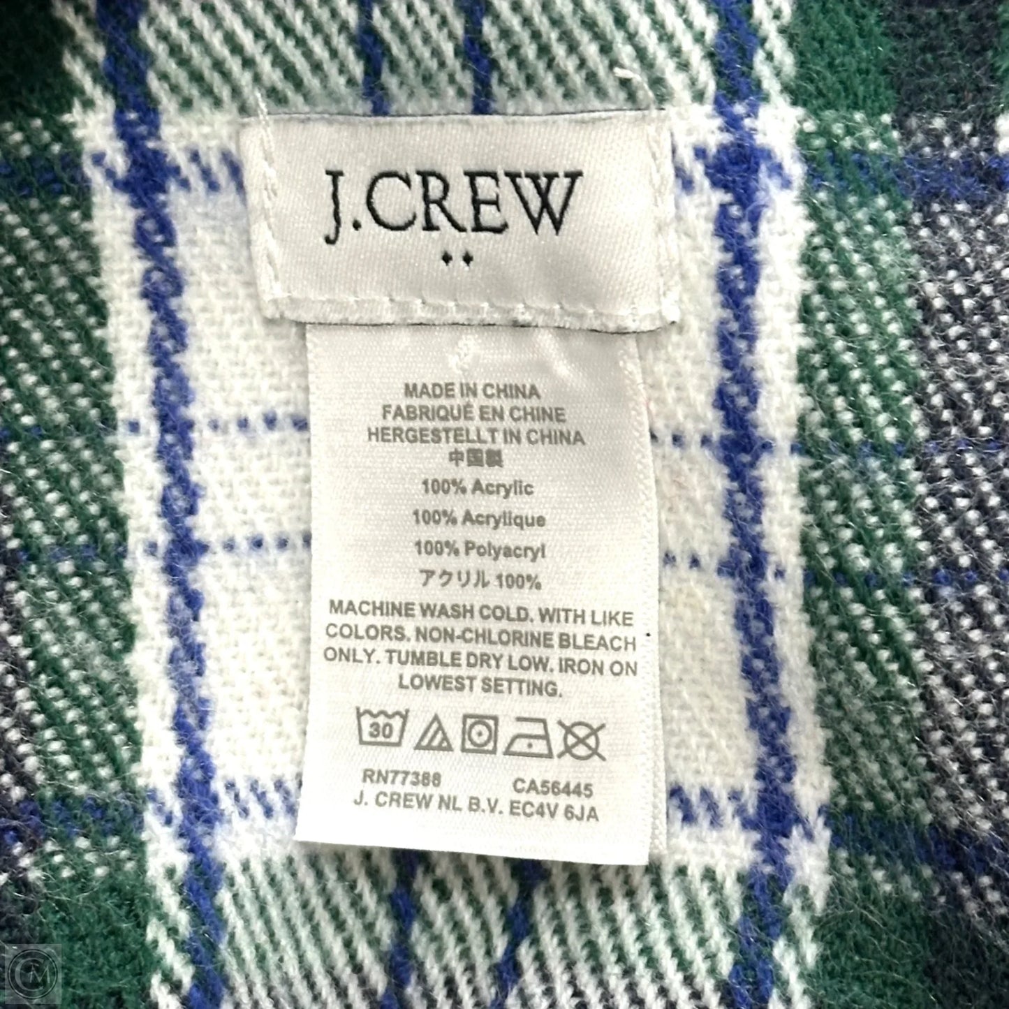 Scarf Winter By J. Crew In Plaid Pattern