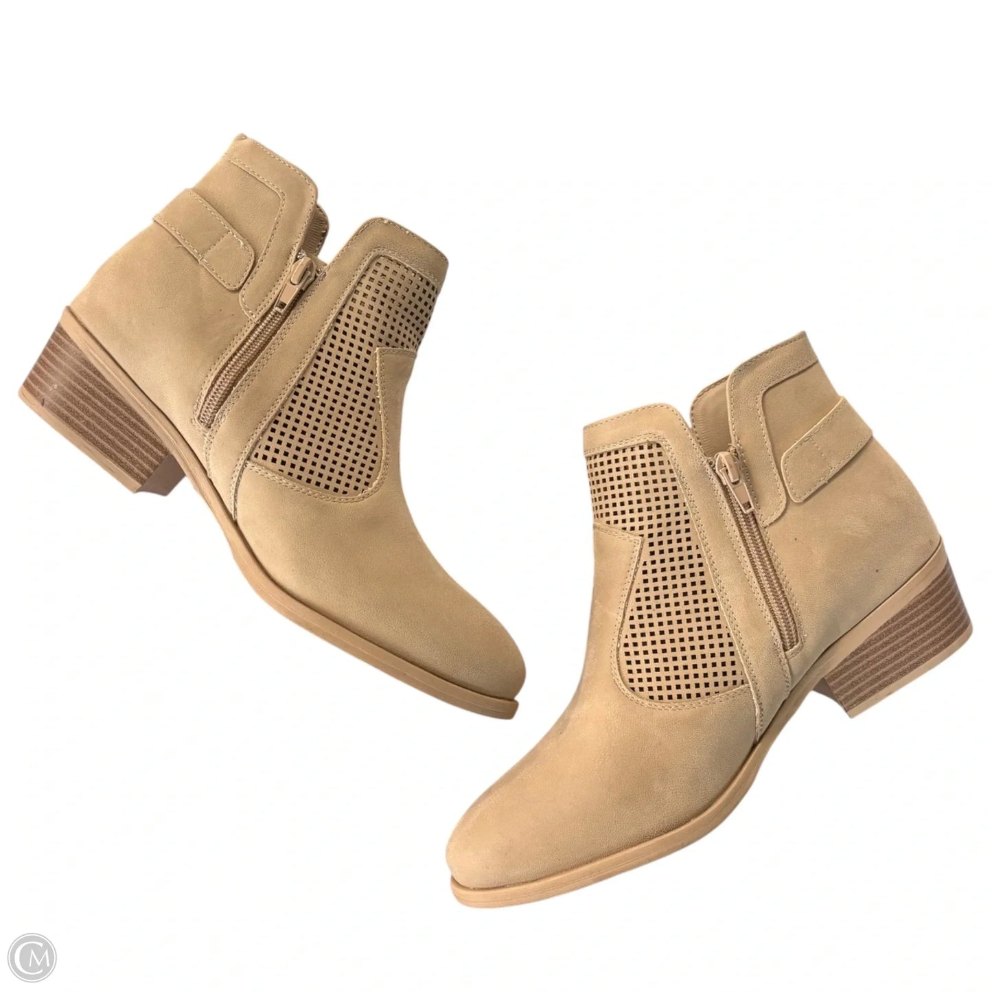 Boots Ankle Flats By Mia In Tan, Size: 9