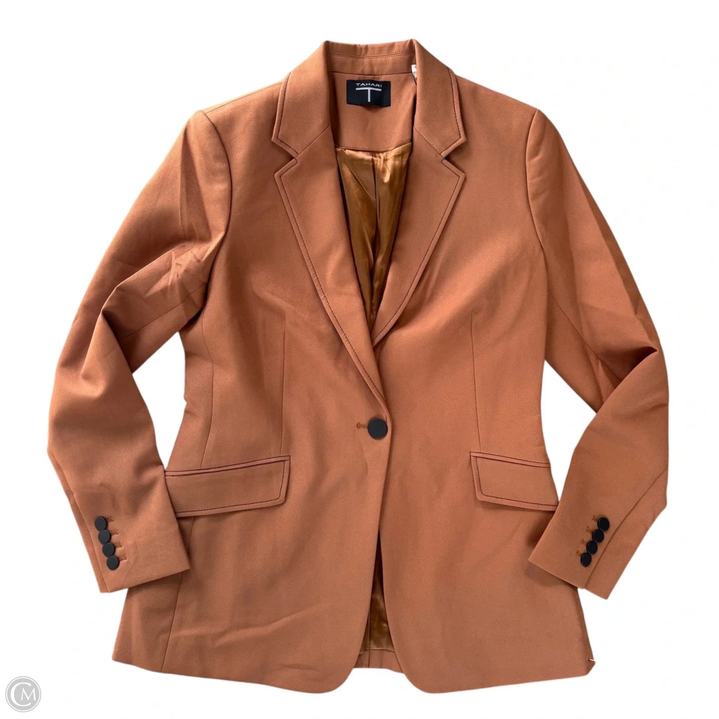Blazer By Tahari In Brown, Size: S