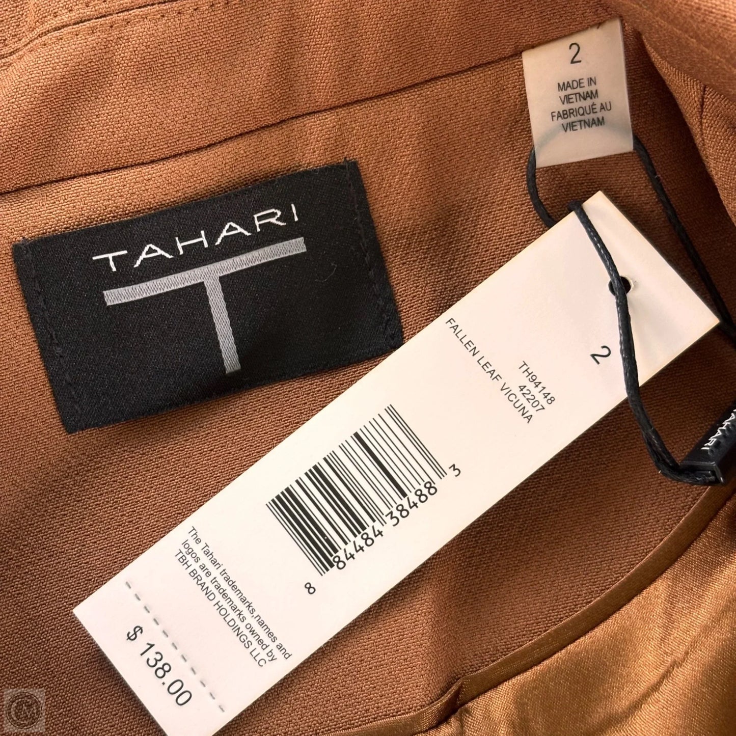 Blazer By Tahari In Brown, Size: Xs