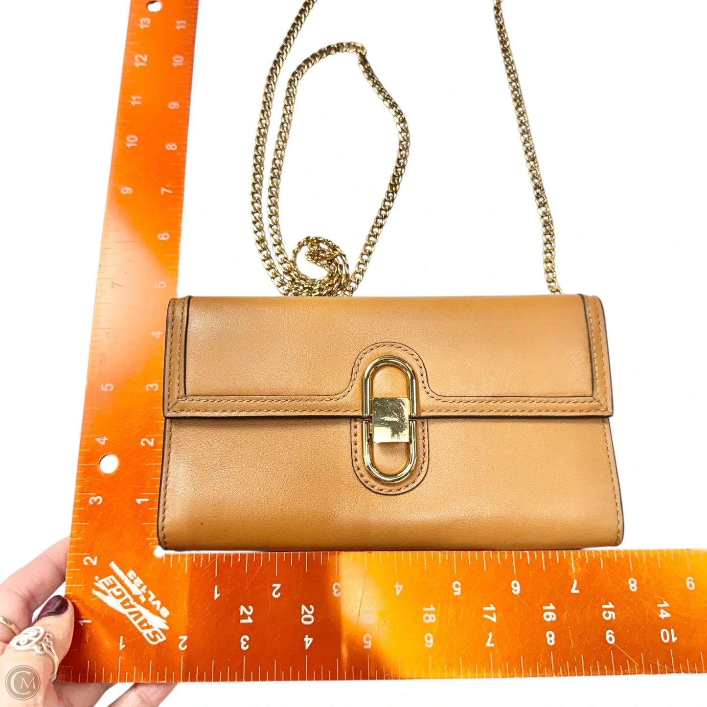 Crossbody Leather By Fossil, Size: Small