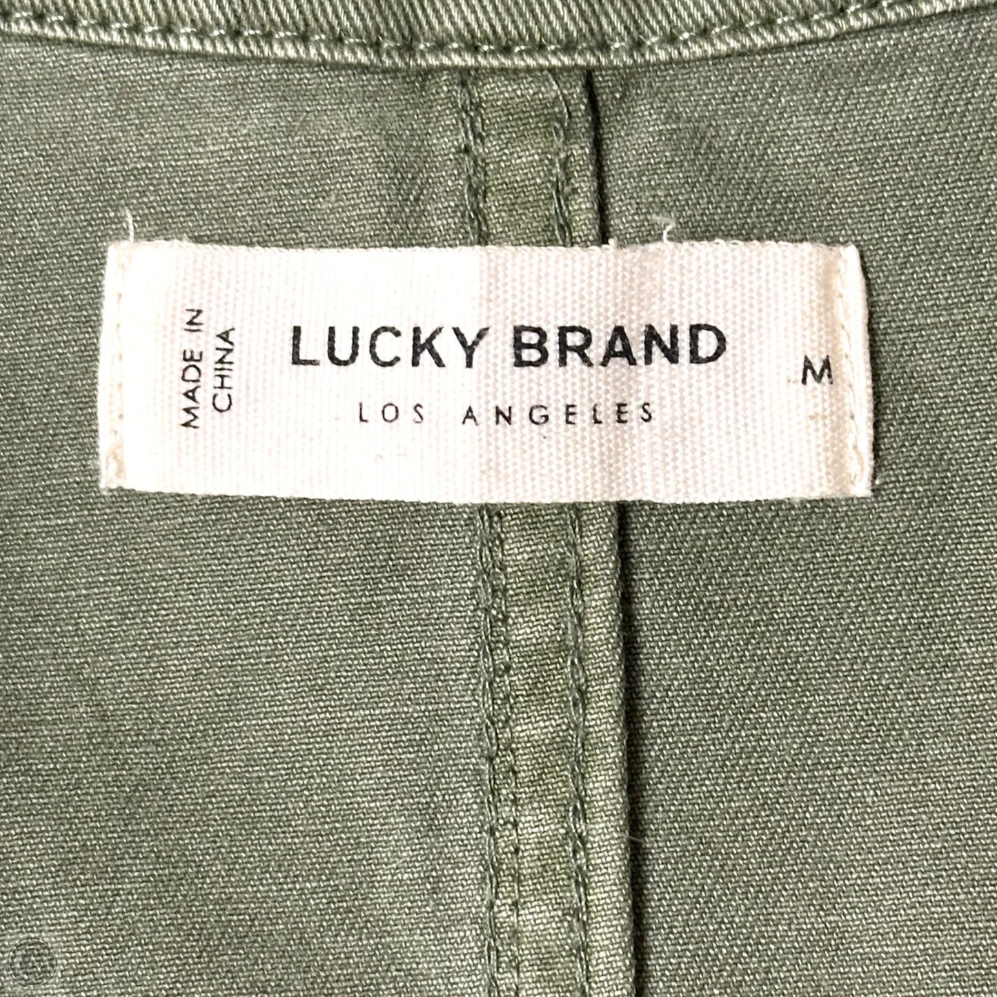 Jumpsuit By Lucky Brand In Green Denim, Size: M