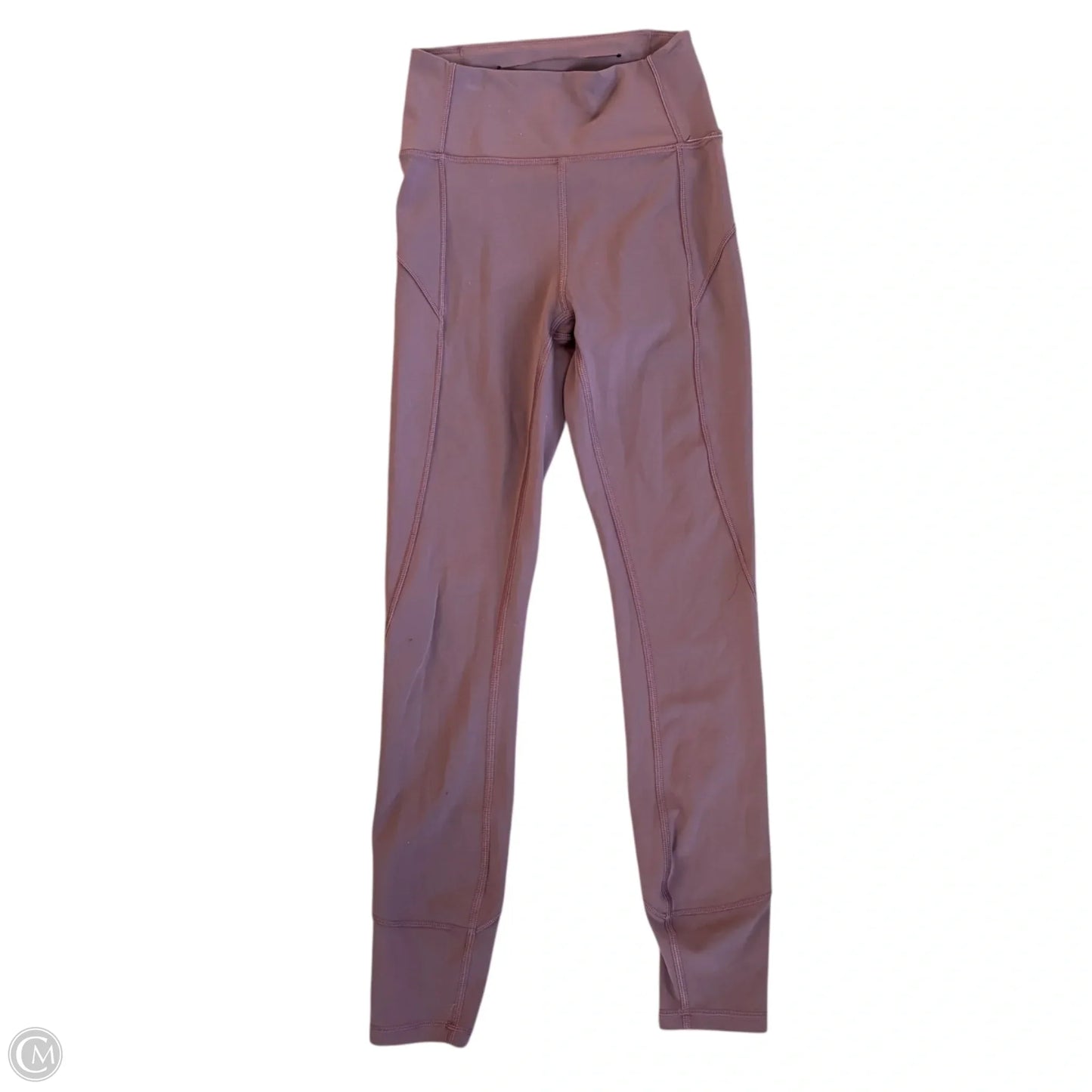 Athletic Leggings By Lululemon In Mauve, Size: Xs