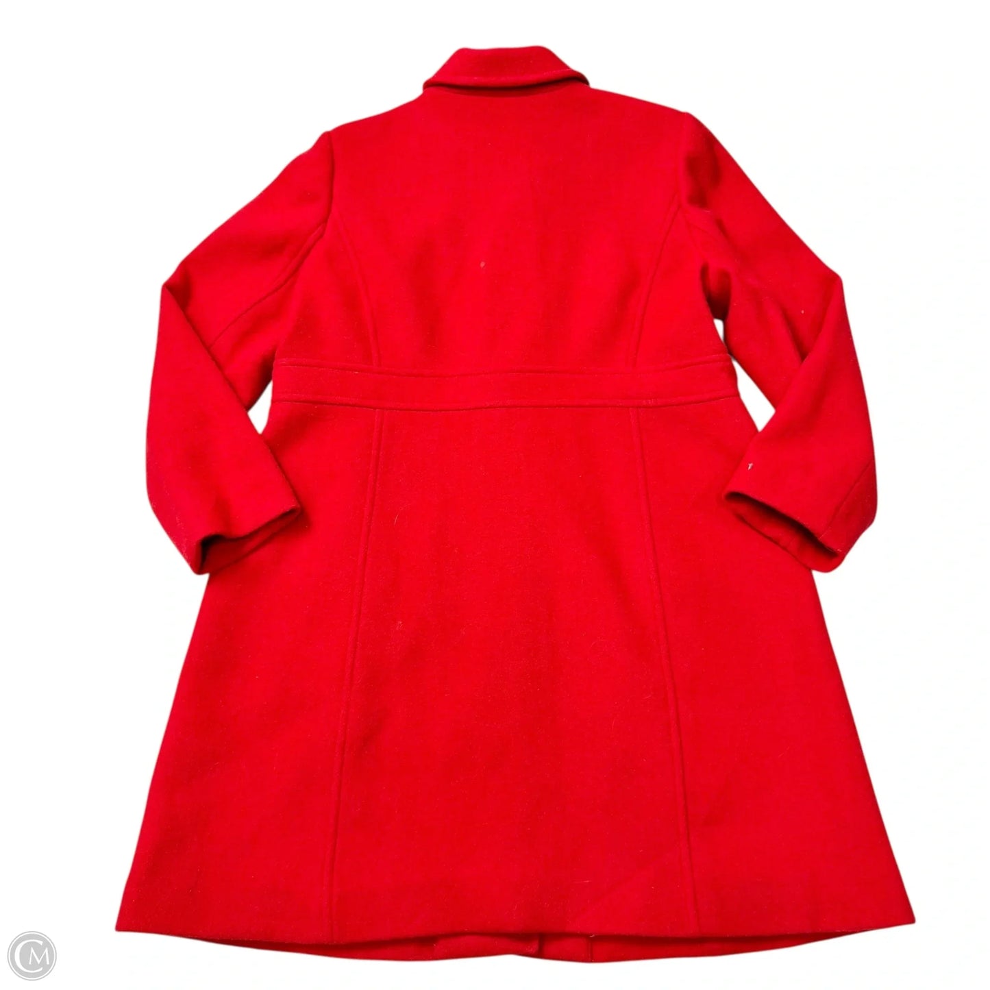 Coat Peacoat By J. Crew In Red, Size: 2x