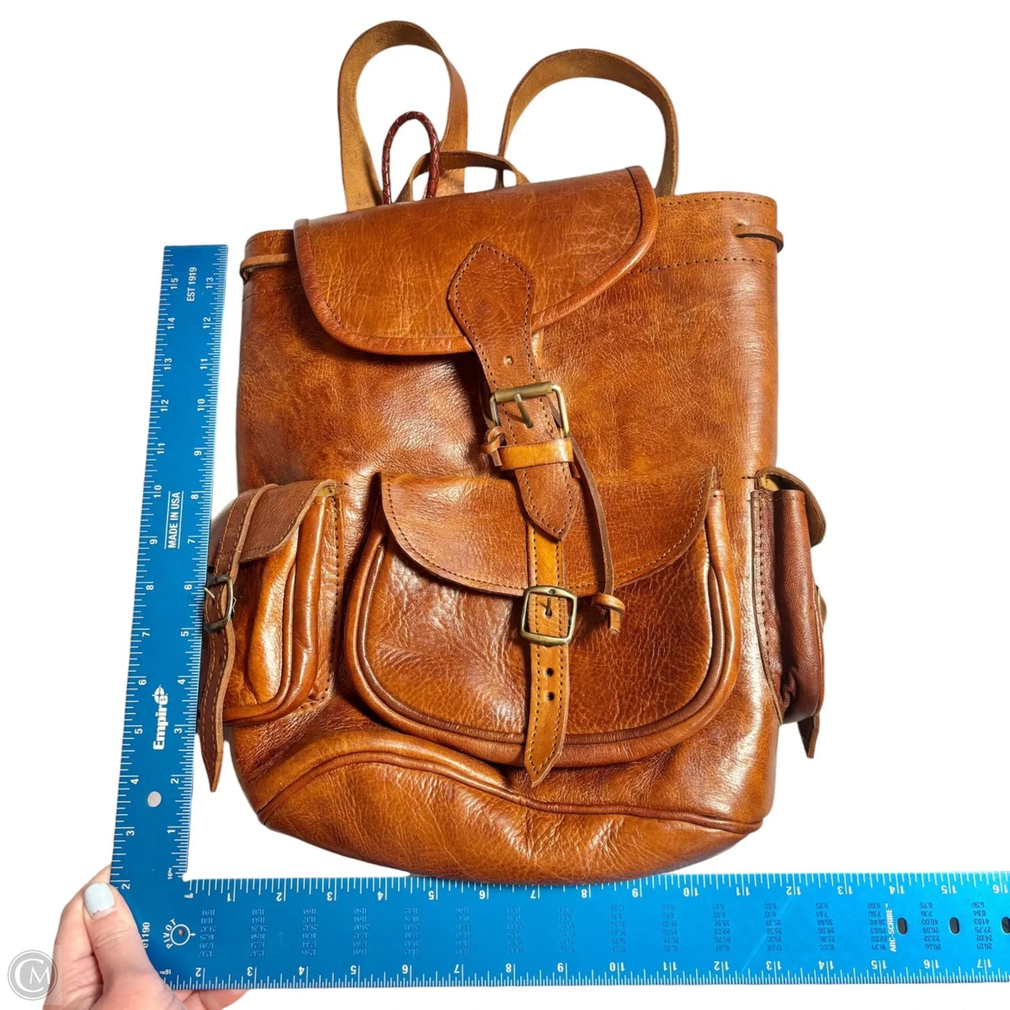 Backpack Leather, Size: Medium
