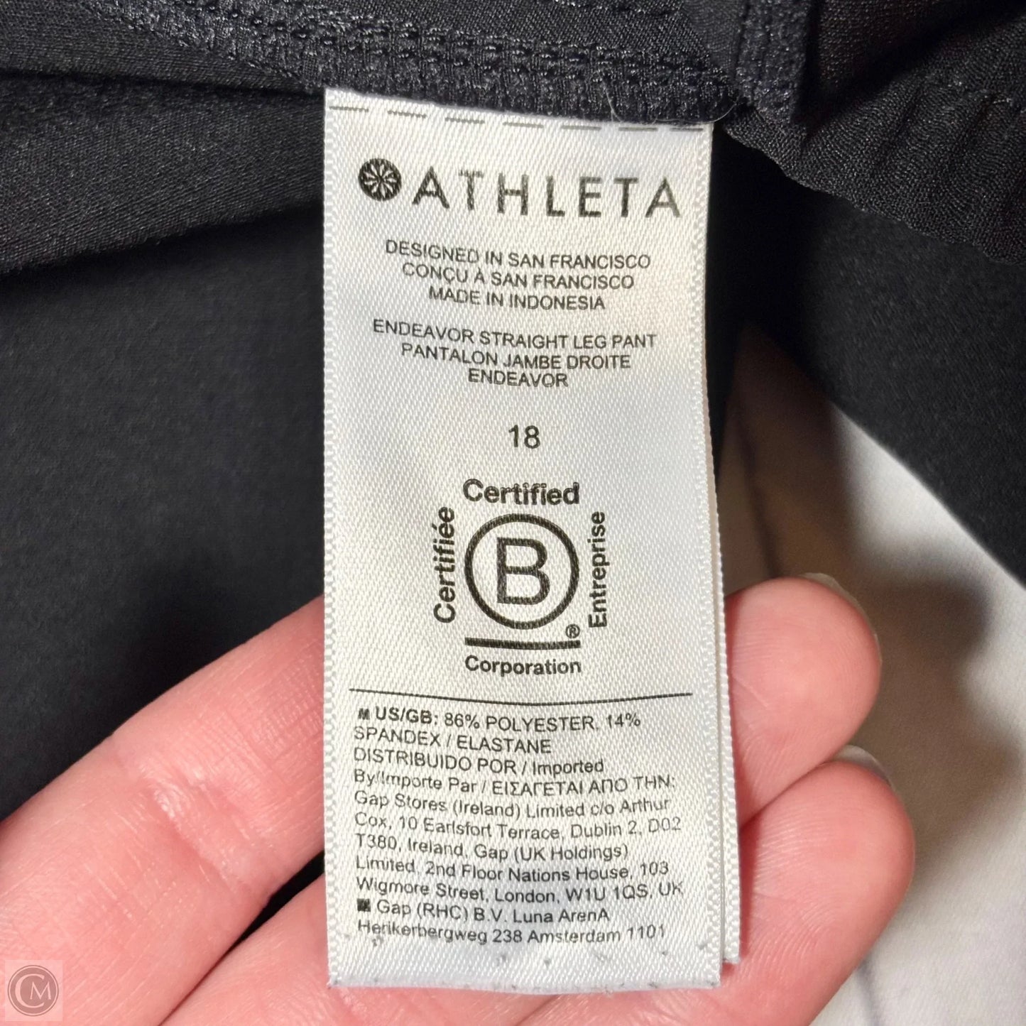 Athletic Pants By Athleta In Black, Size: 18