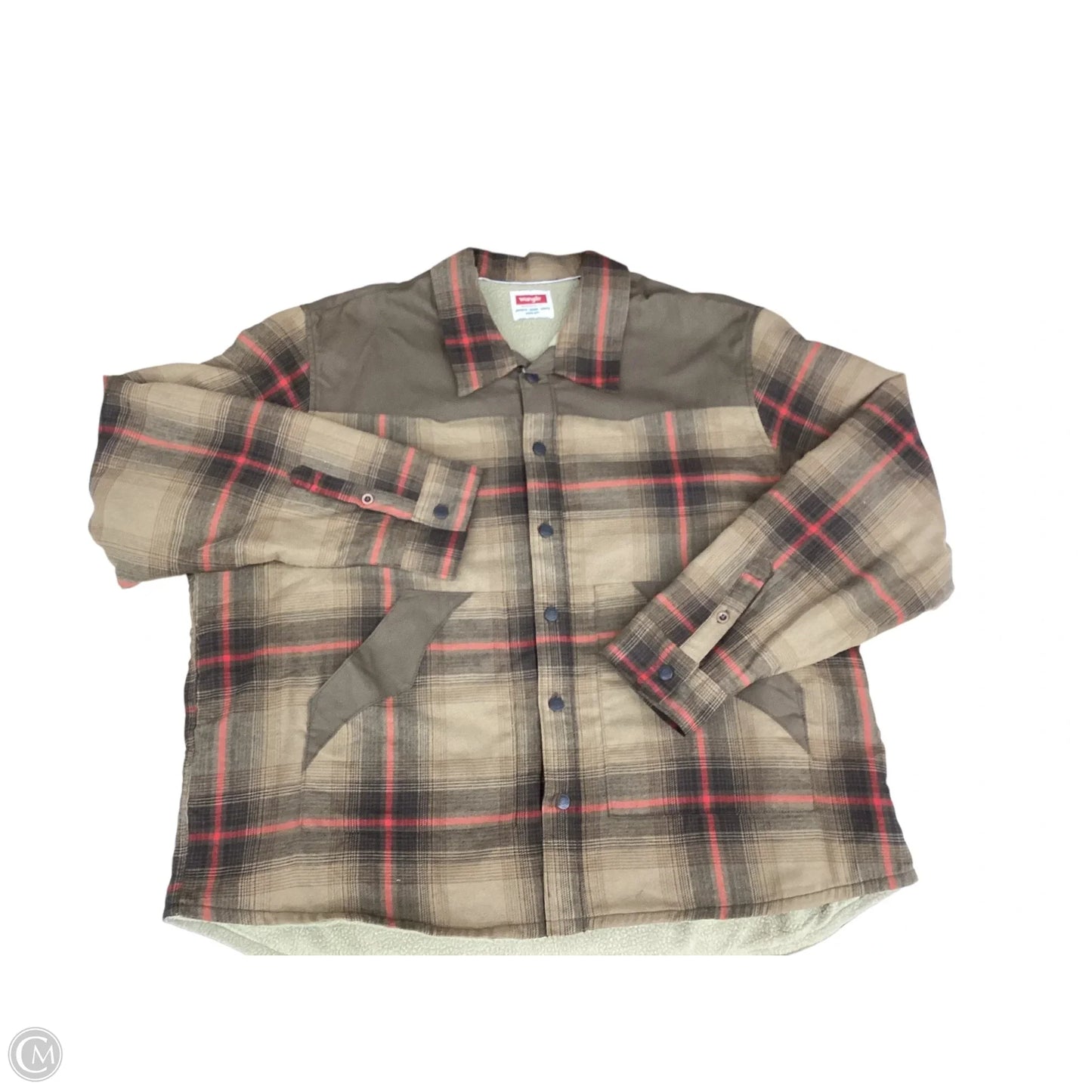 Jacket Other By Wrangler In Plaid Pattern, Size: 3x
