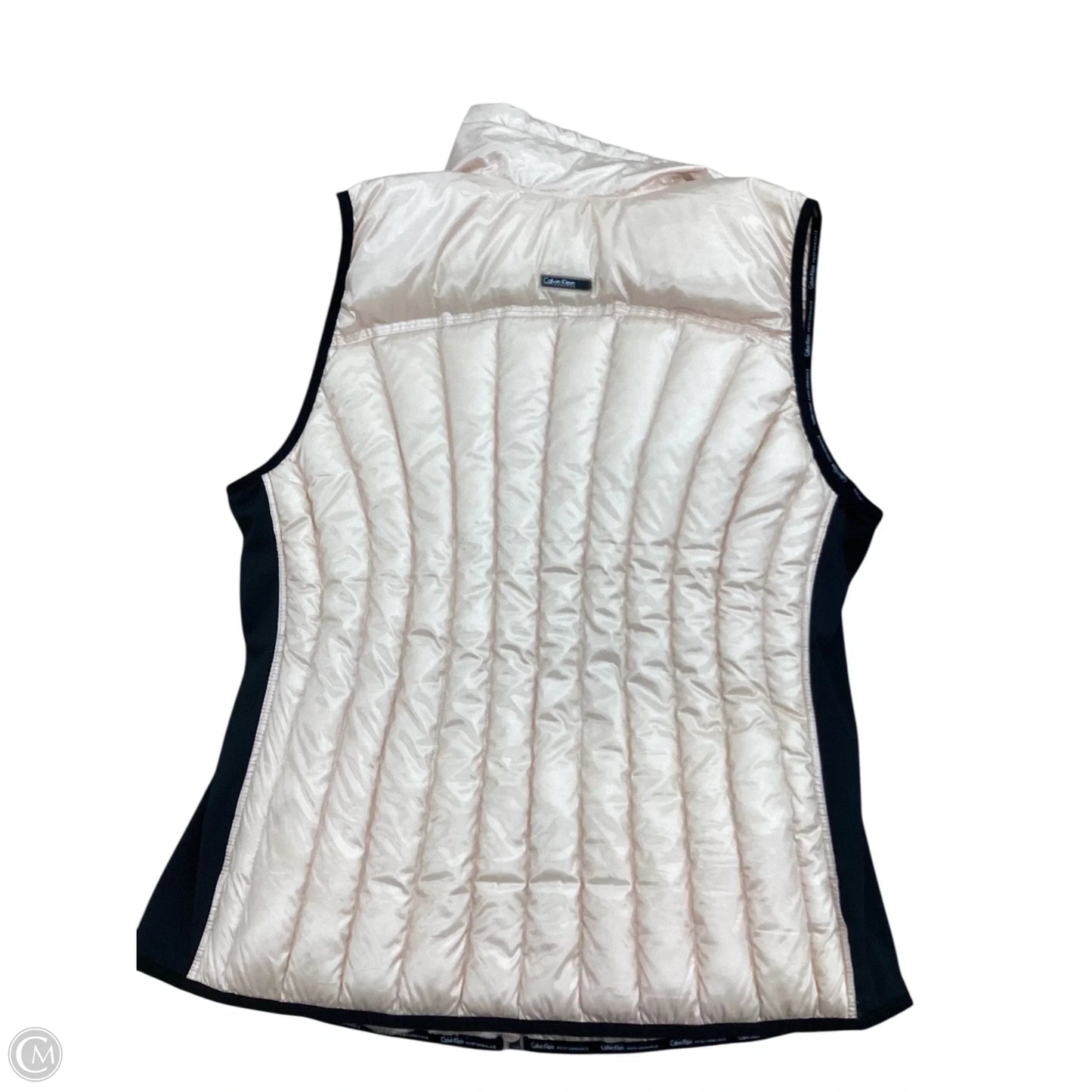 Vest Puffer & Quilted By Calvin Klein In Peach, Size: 1x