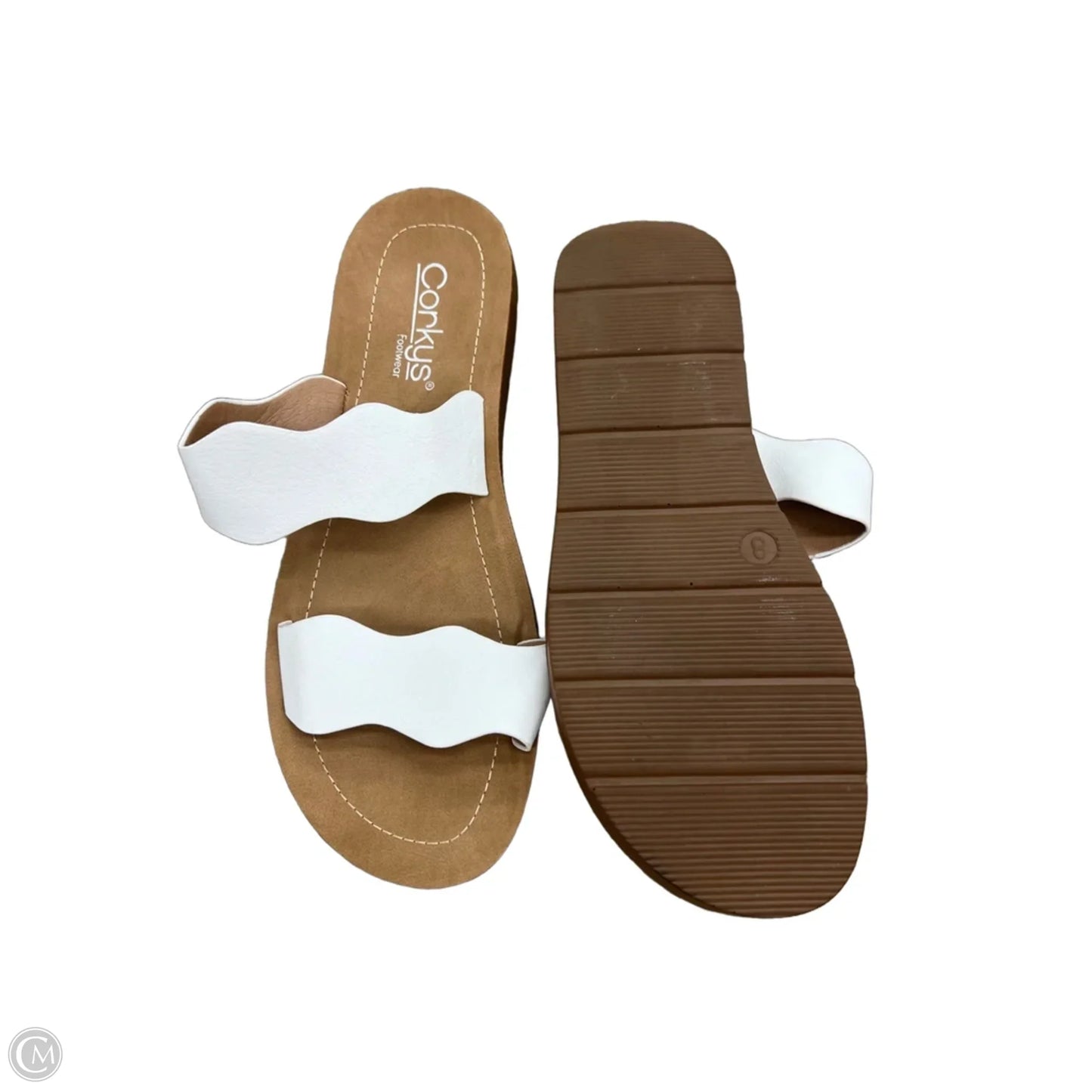 Sandals Flats By Corkys In White, Size: 8