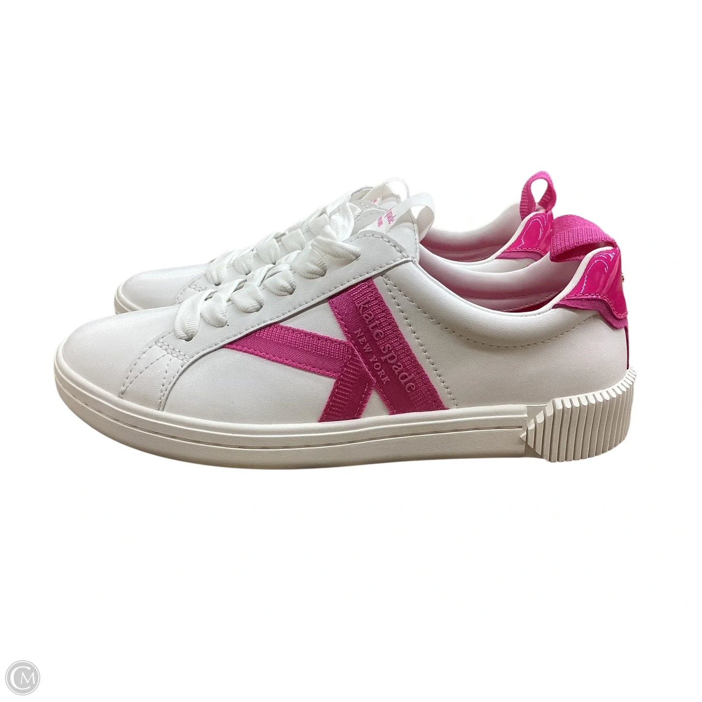 Shoes Designer By Kate Spade In Pink & White, Size: 6.5