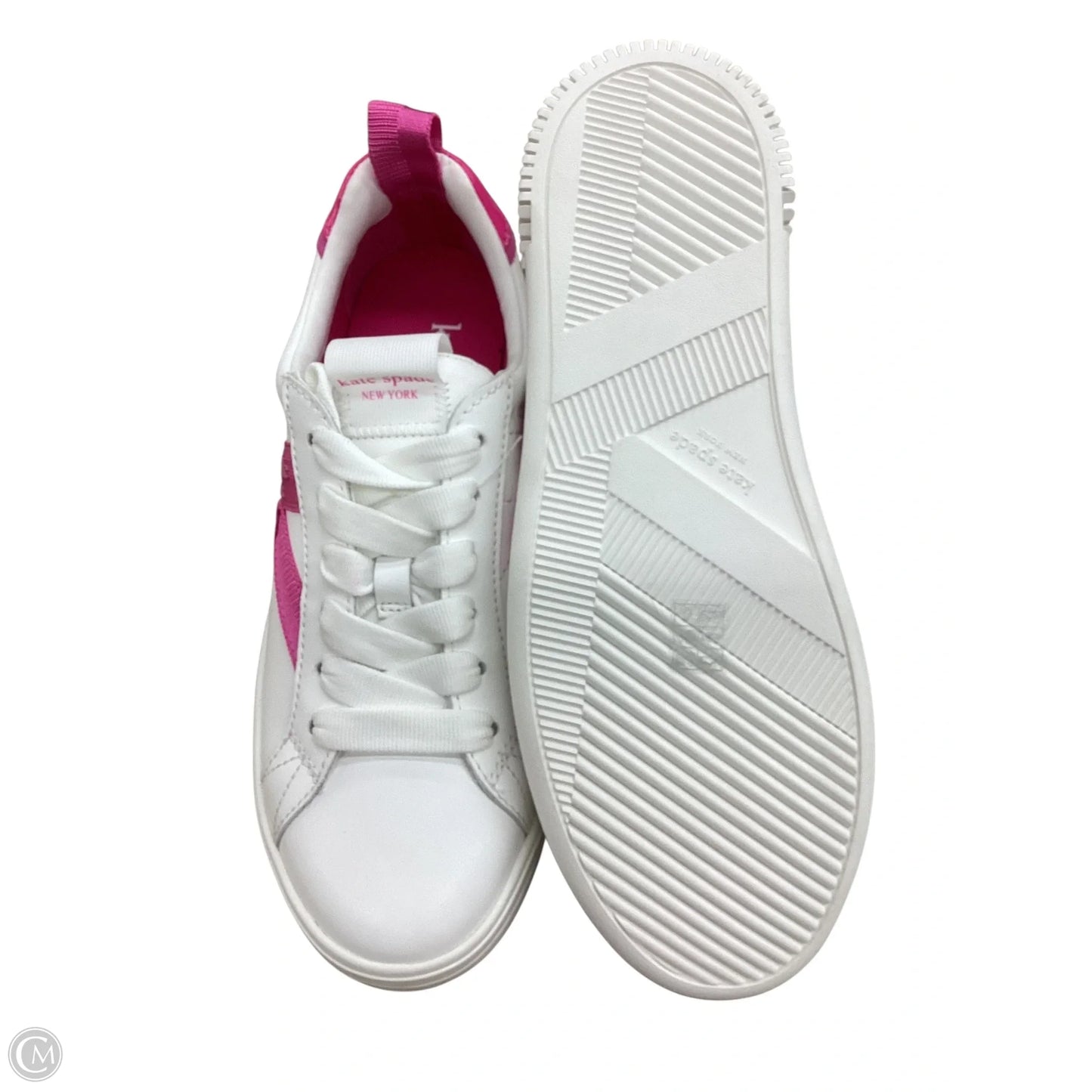 Shoes Designer By Kate Spade In Pink & White, Size: 6.5