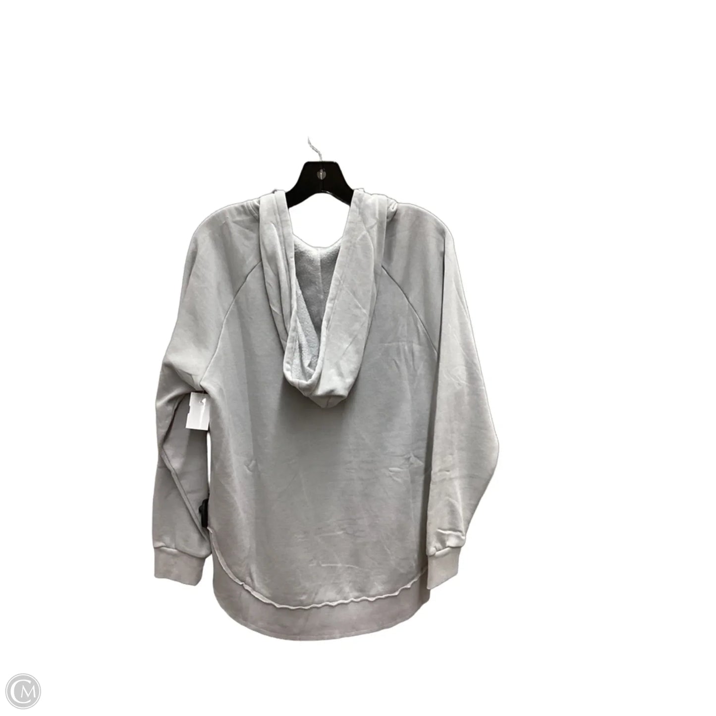 Sweatshirt Hoodie By Clothes Mentor In Grey, Size: S