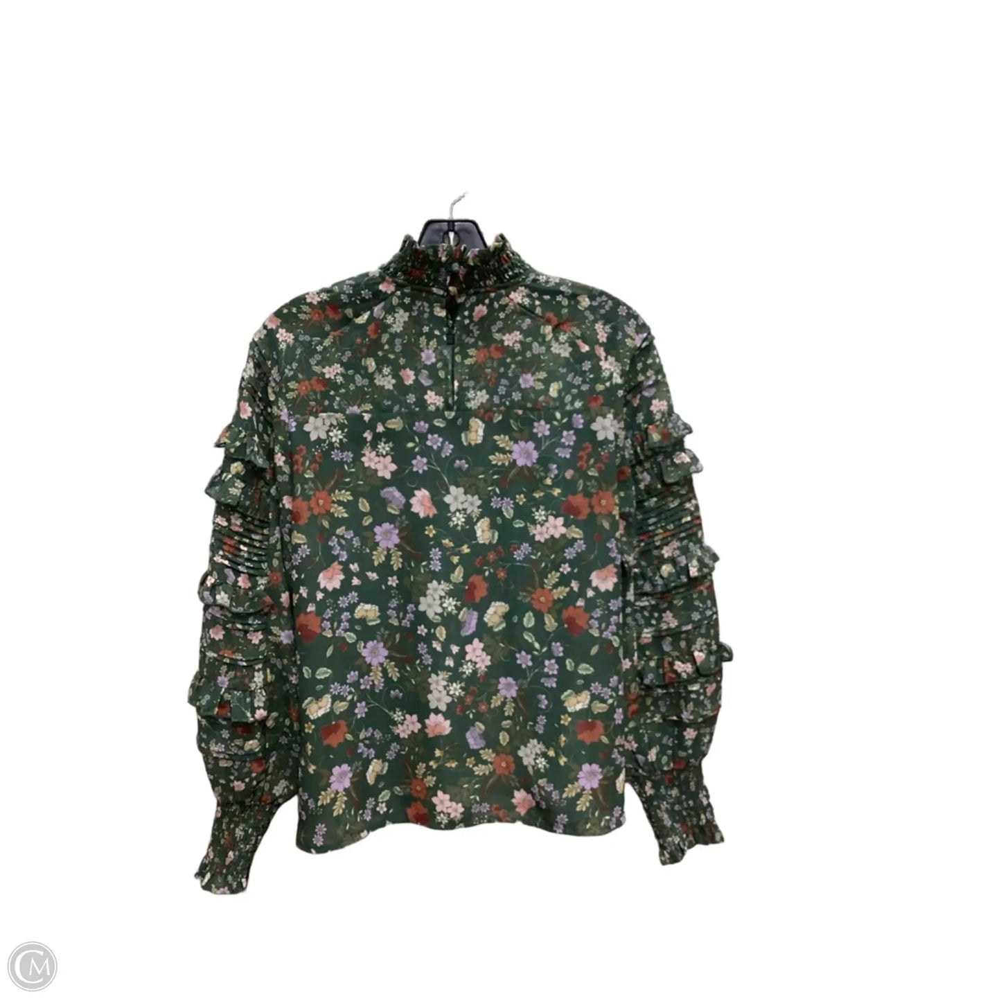 Blouse Long Sleeve By French Connection In Floral Print, Size: S