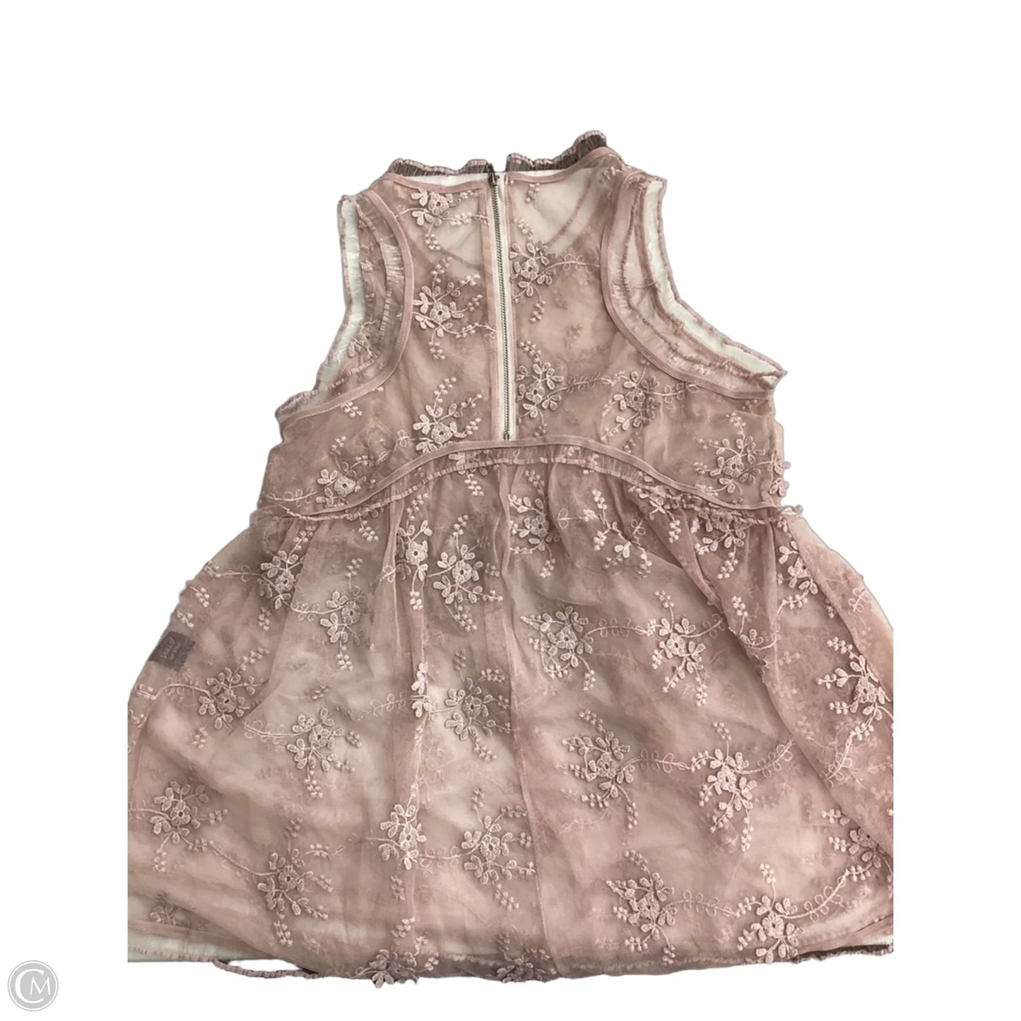 Top Sleeveless By Pol In Pink, Size: M