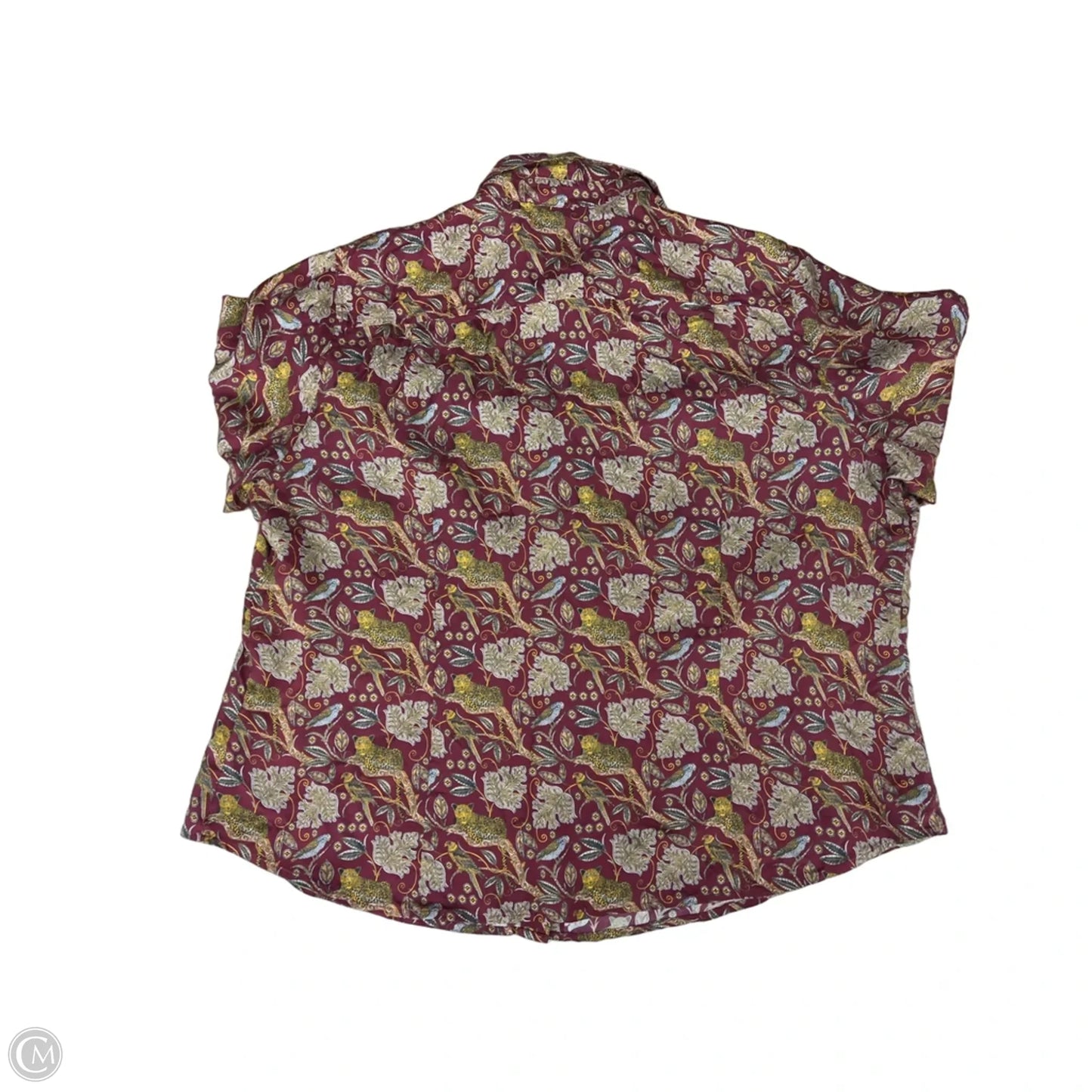 Blouse Long Sleeve By J. Crew In Maroon, Size: 20