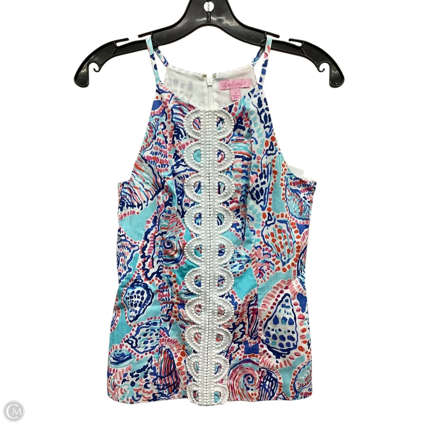 Top Sleeveless Designer By Lilly Pulitzer In Multi-colored, Size: 0