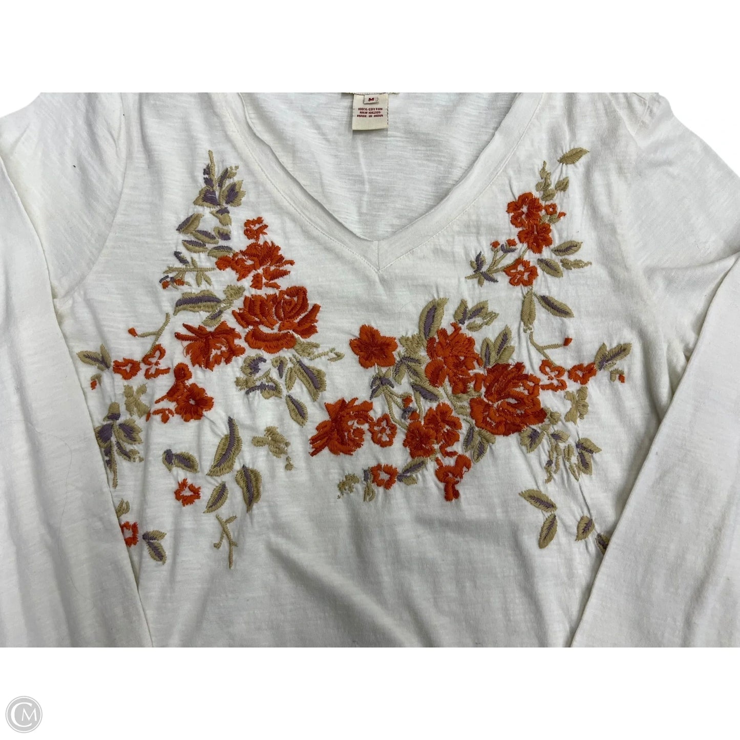 Top Long Sleeve By Sundance In White, Size: M