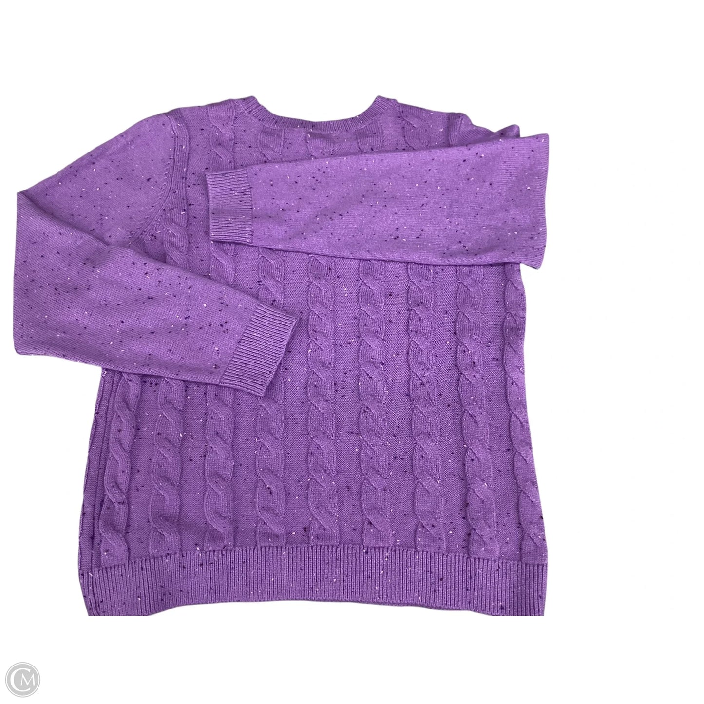 Sweater By Talbots In Purple, Size: L