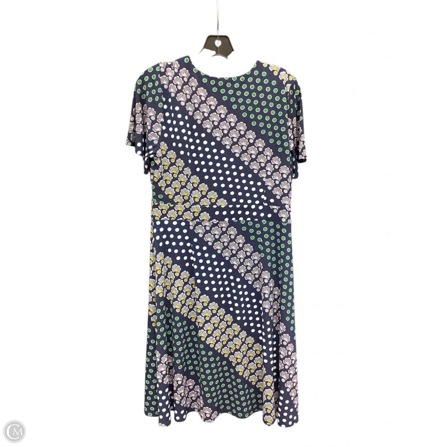 Dress Casual Midi By Ann Taylor In Blue & Green, Size: M