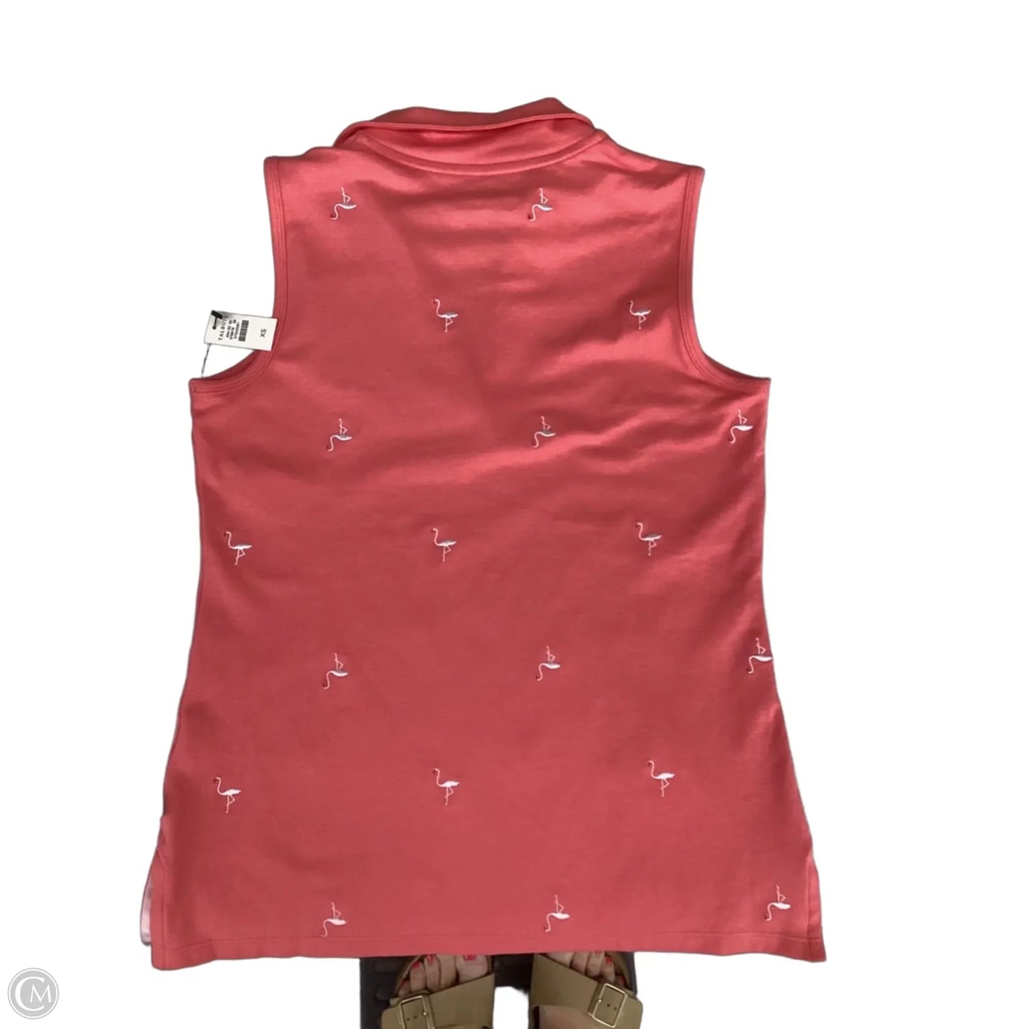 Top Sleeveless By Talbots In Coral, Size: Xs