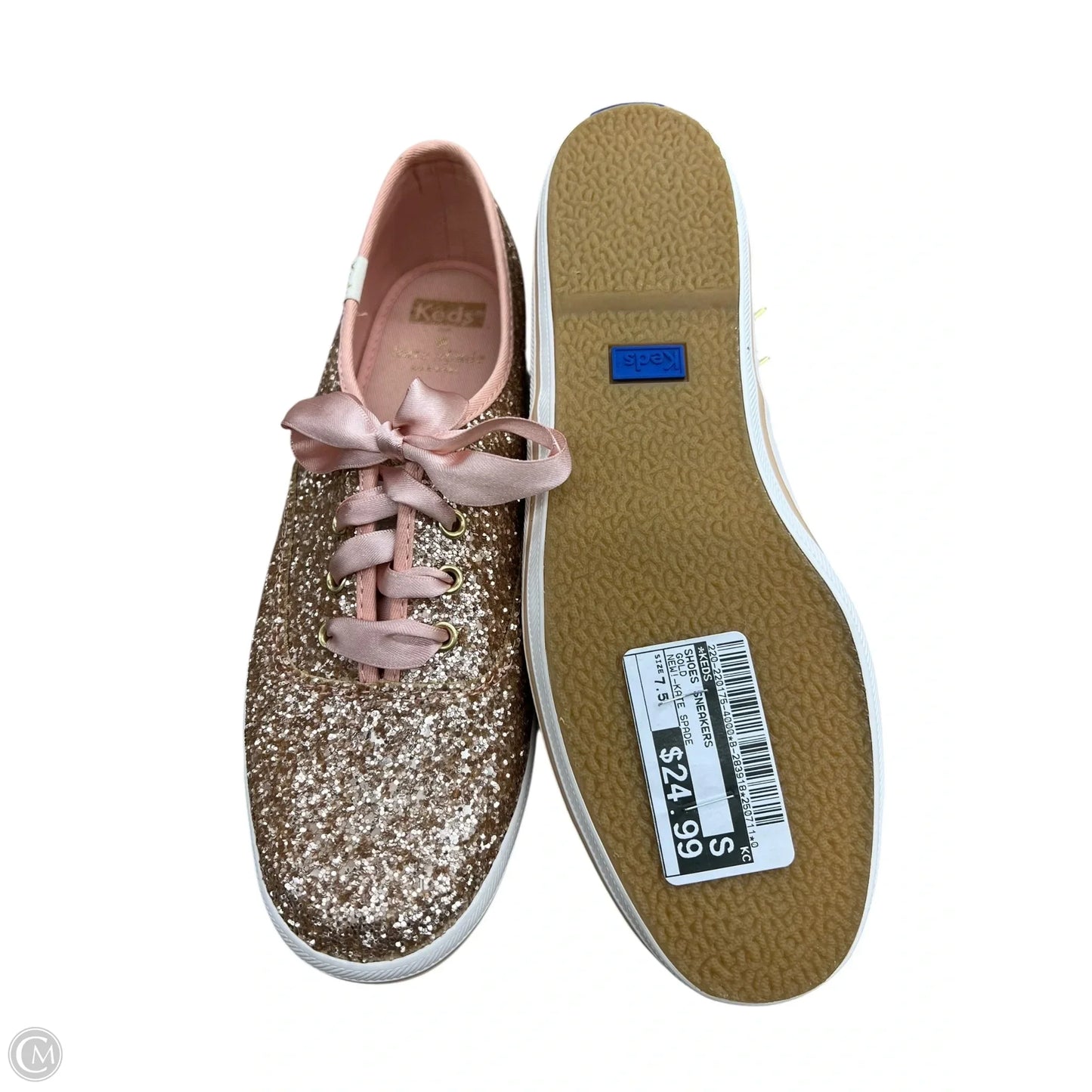 Shoes Sneakers By Keds In Gold, Size: 7.5