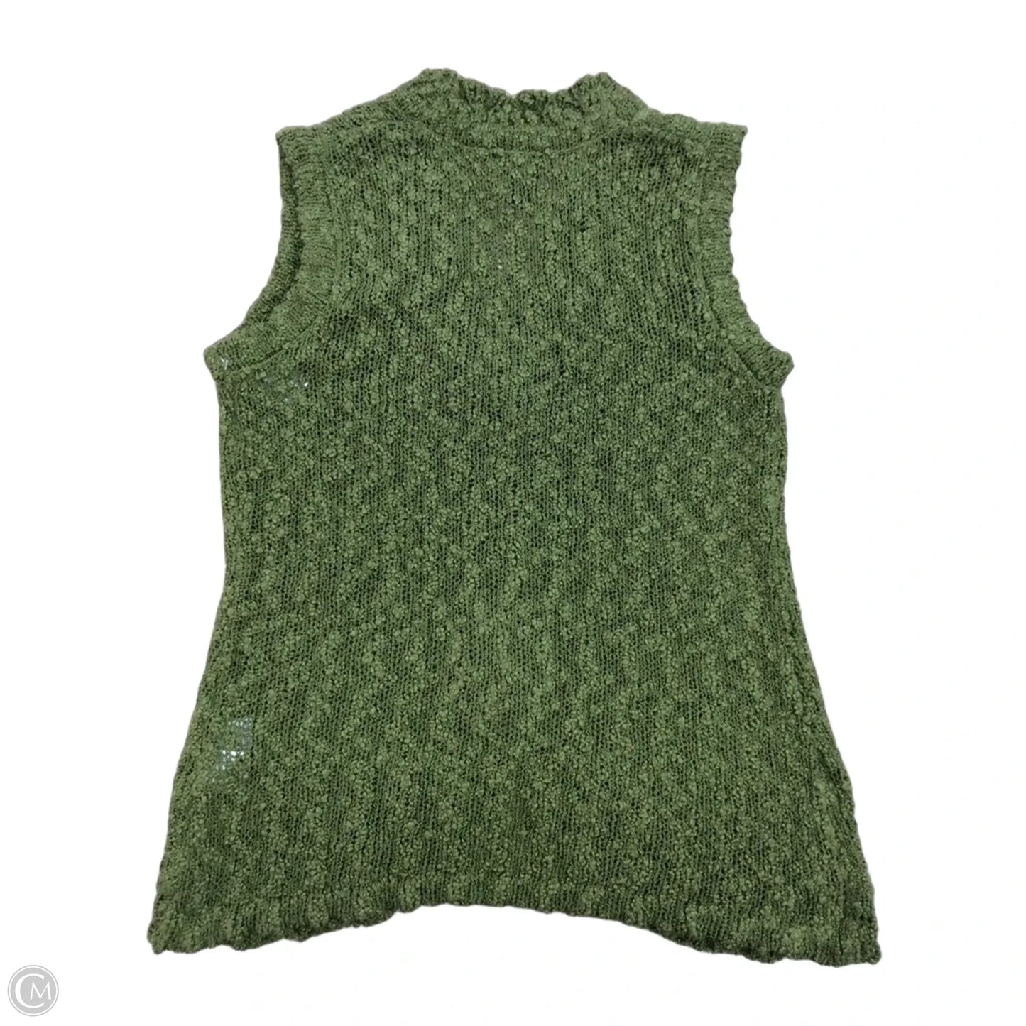 Vest Sweater By Clothes Mentor In Green, Size: S