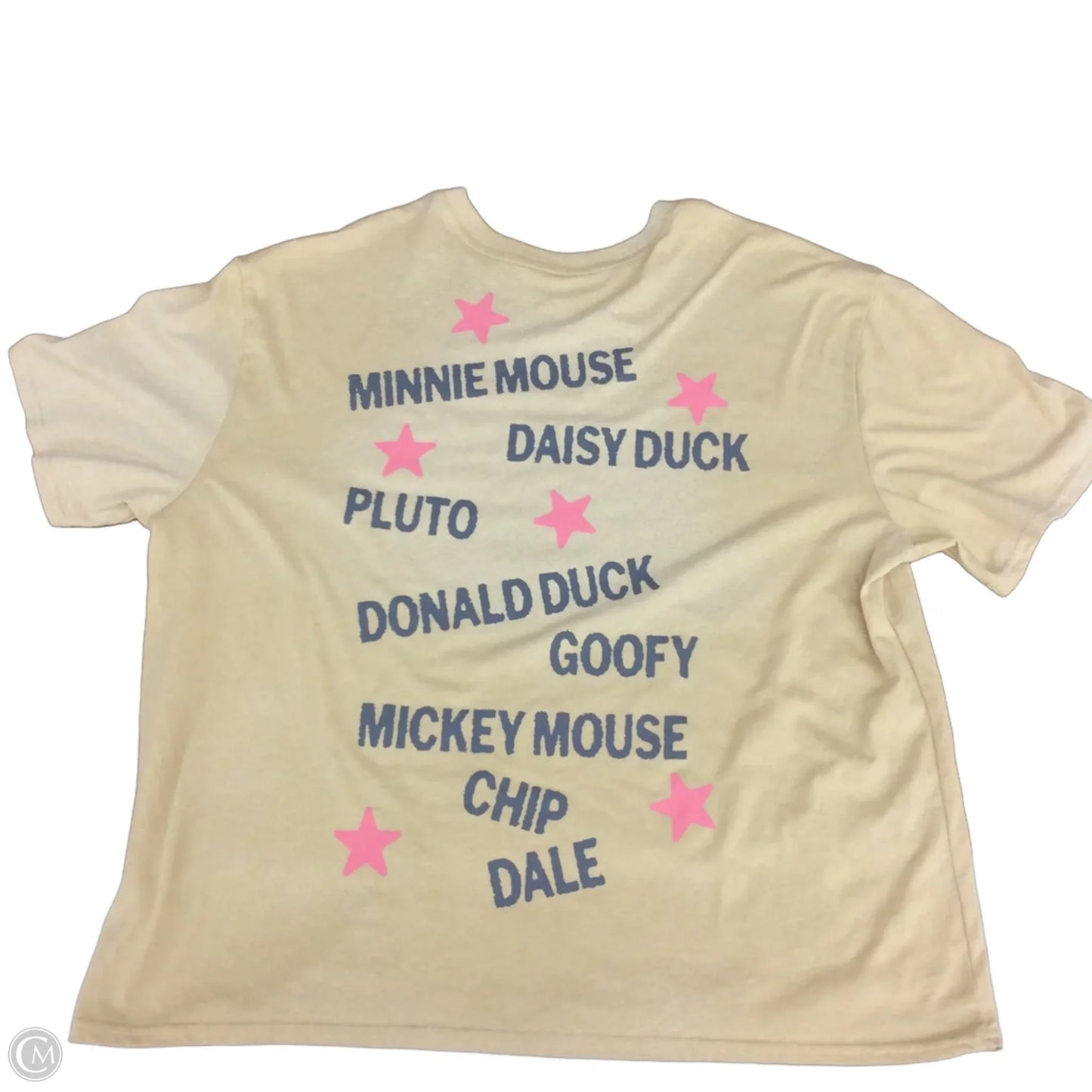 Top Short Sleeve Basic By Disney In Yellow, Size: Xl