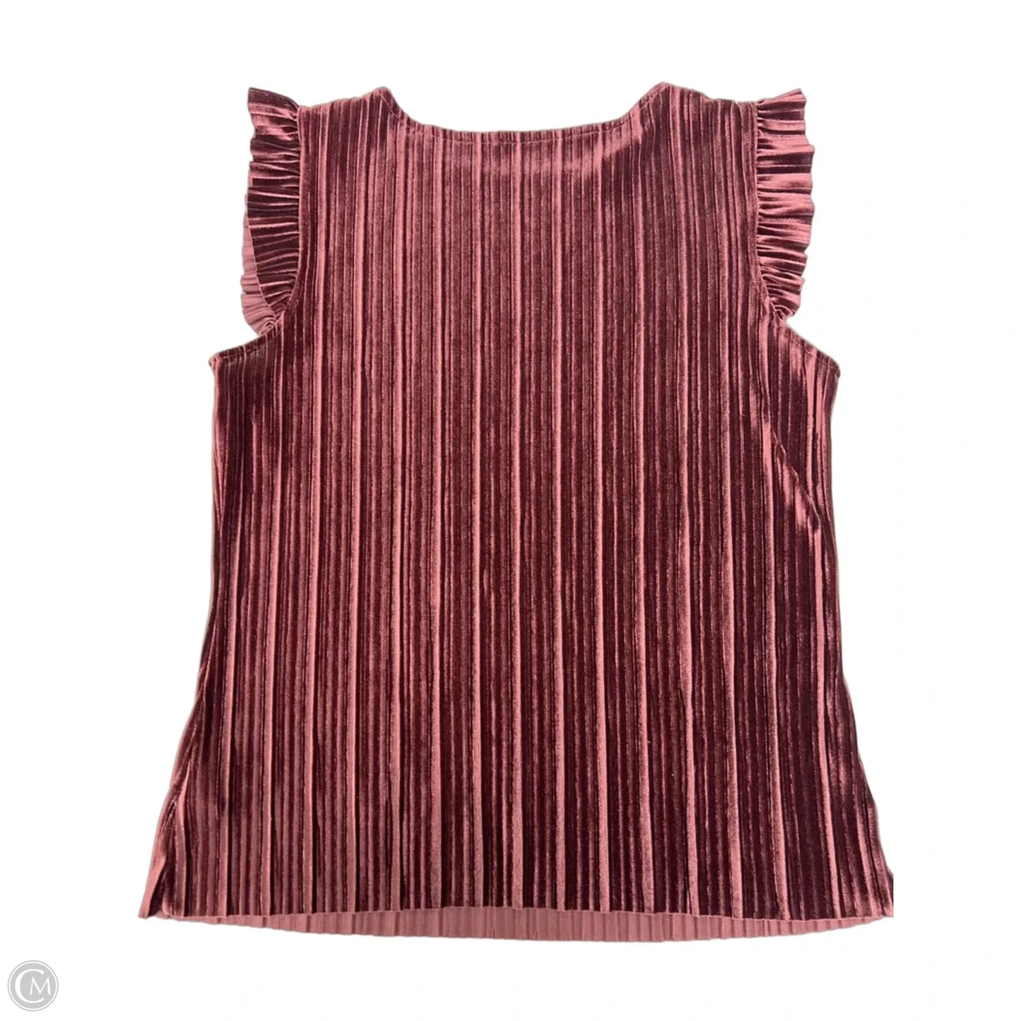 Top Sleeveless By Clothes Mentor In Maroon, Size: M