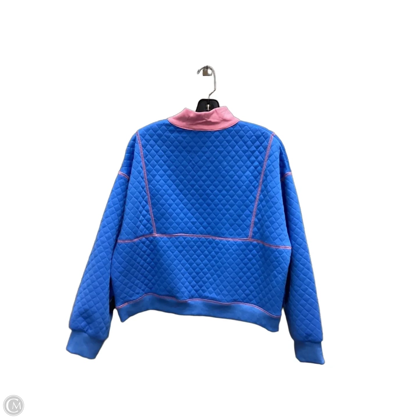 Sweatshirt Collar By Peach Love Cream California In Blue & Pink, Size: L