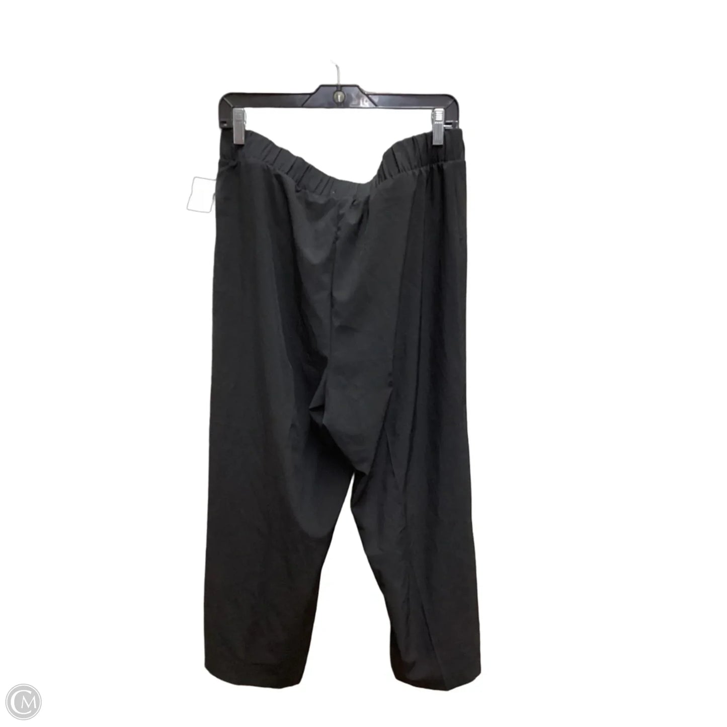 Pants Wide Leg By Calvin Klein In Black, Size: L