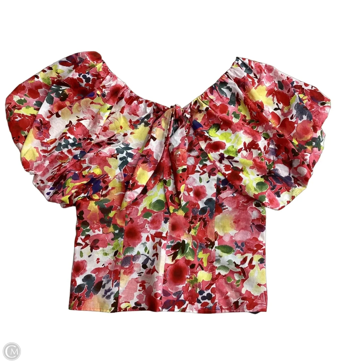 Blouse Short Sleeve By Marc New York In Red, Size: S