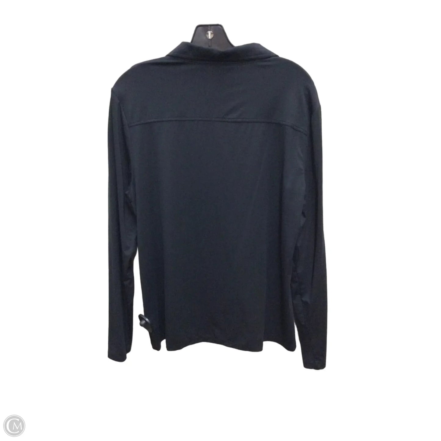 Blouse Long Sleeve By Loft In Black, Size: Xl