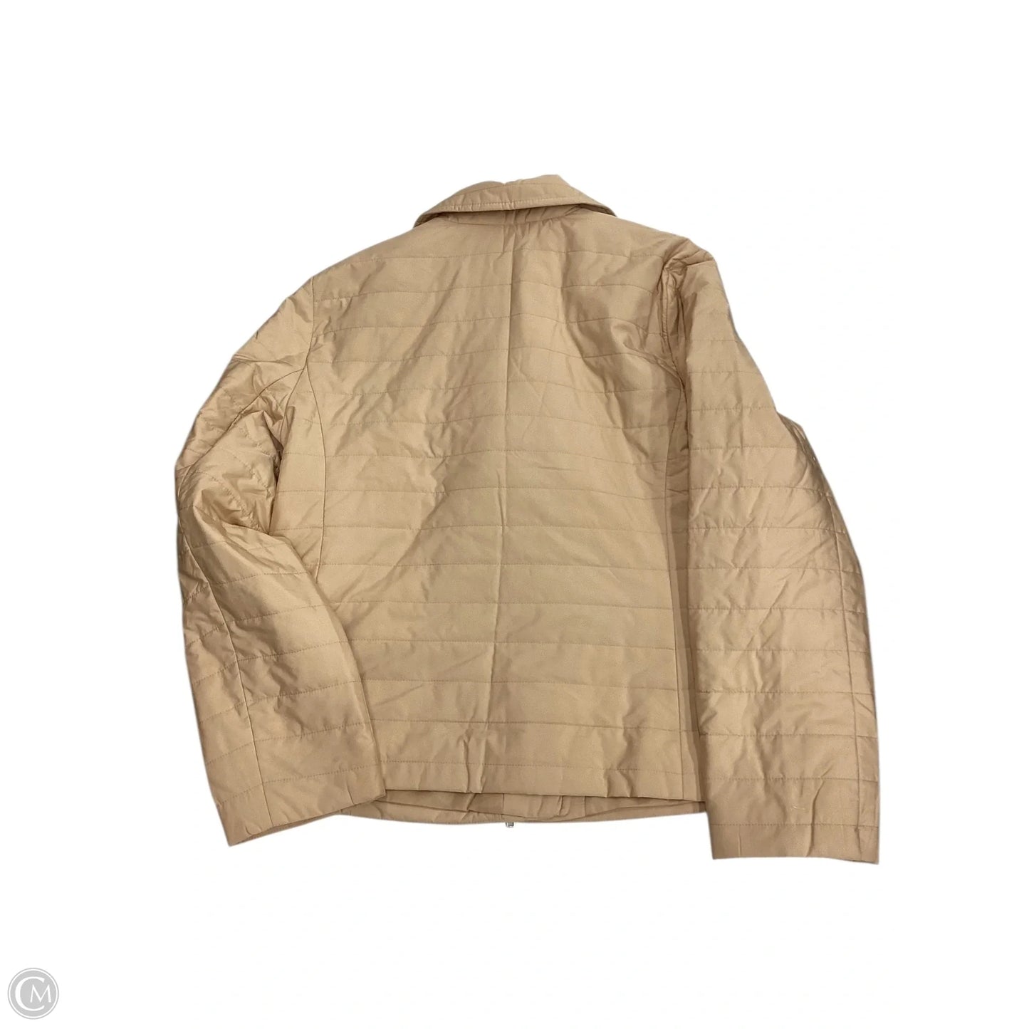Jacket Puffer & Quilted By Talbots In Tan, Size: L