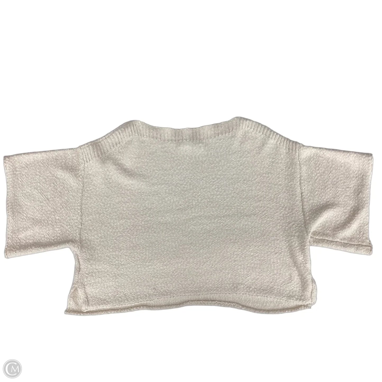 Sweater Short Sleeve By Anthropologie In Cream, Size: Xs