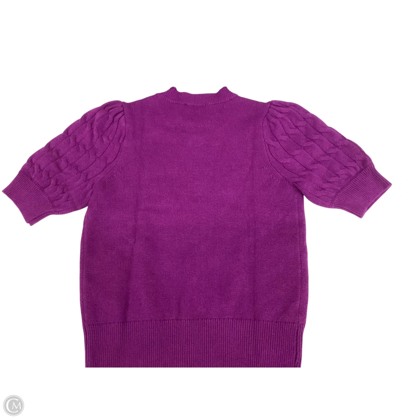 Sweater Short Sleeve By Ann Taylor In Purple, Size: S