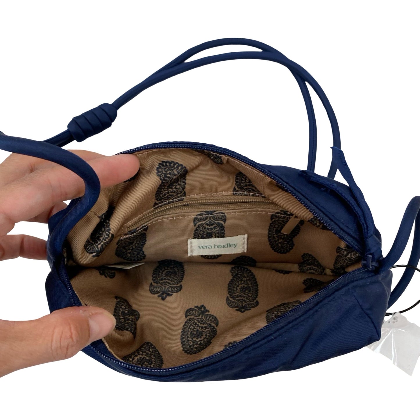 Handbag By Vera Bradley In Navy, Size:Small