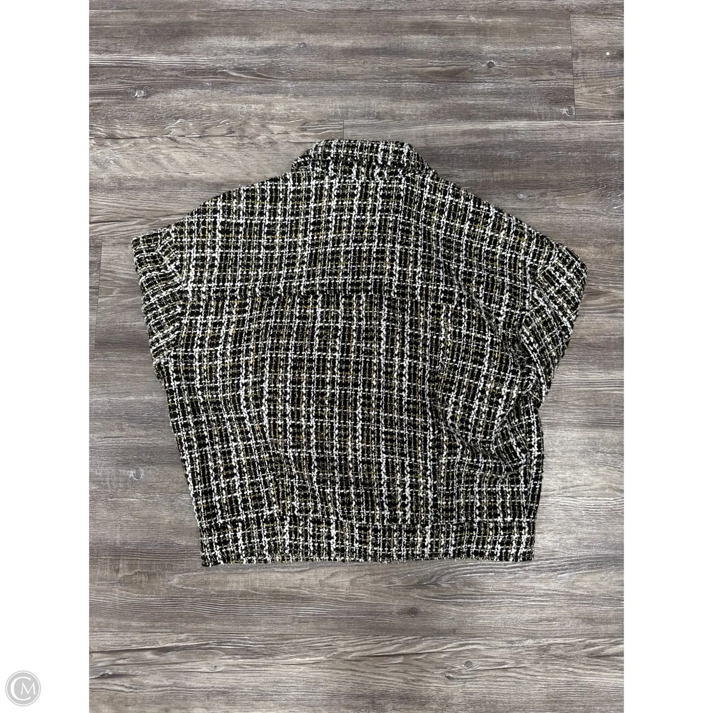 Jacket Other By Elan In Black & White, Size: S