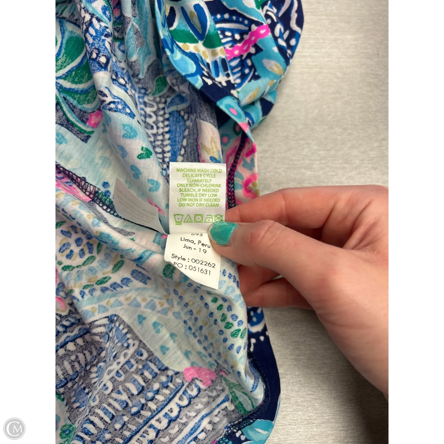 Dress Casual Short By Lilly Pulitzer In Blue & Green, Size: Xs