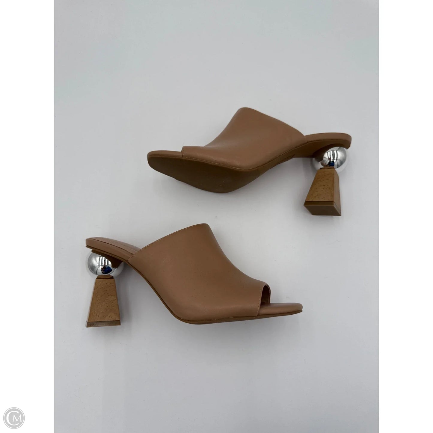 Sandals Heels Block By Alfani In Tan, Size: 9.5