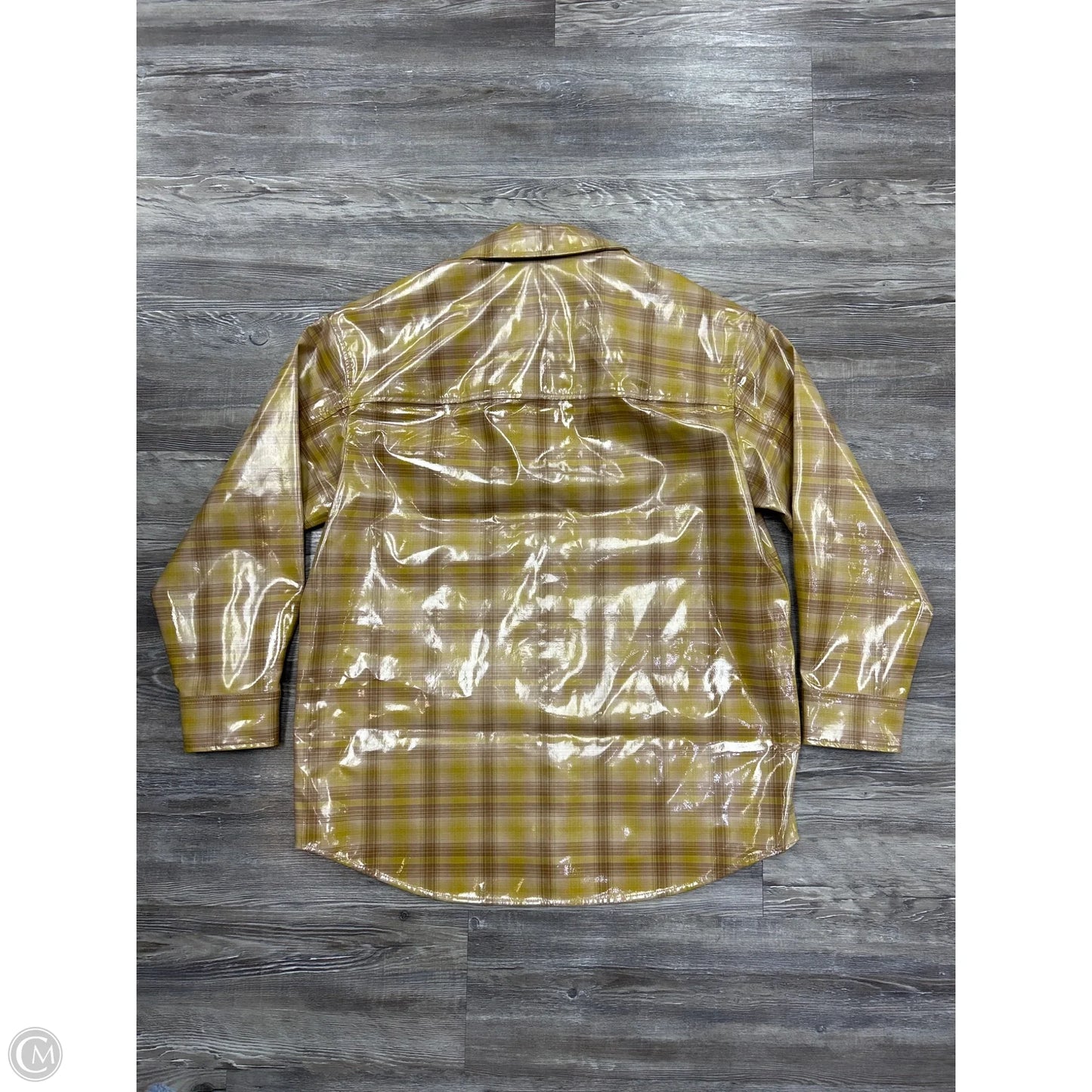 Jacket Shirt By Madewell In Yellow, Size: S