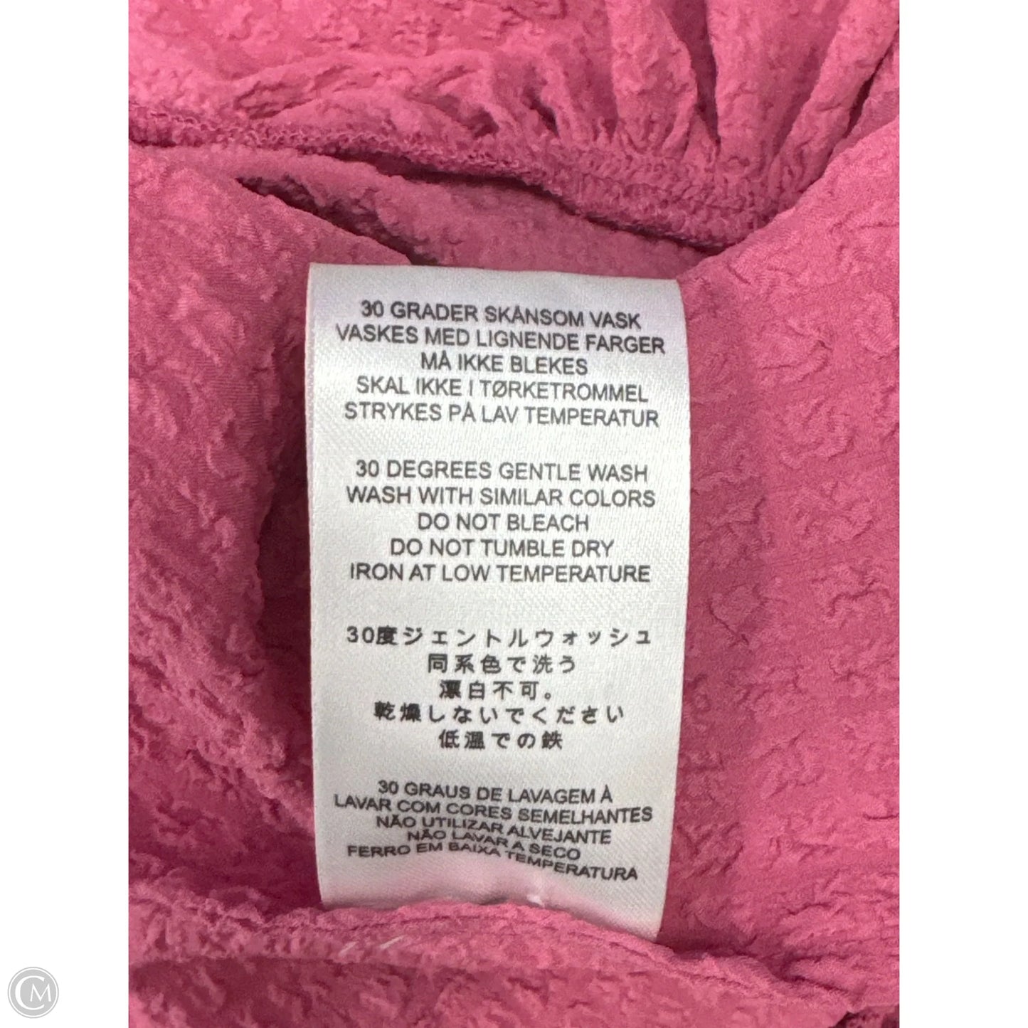 Top Long Sleeve Designer By Cma In Pink, Size: S