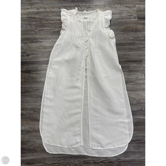 Tunic Sleeveless By Anthropologie In White, Size: S