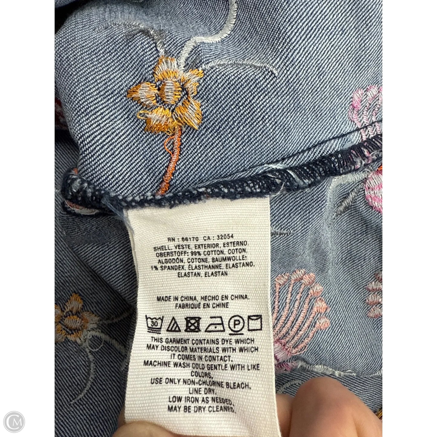 Skirt Midi By Maeve In Blue Denim, Size: 8p