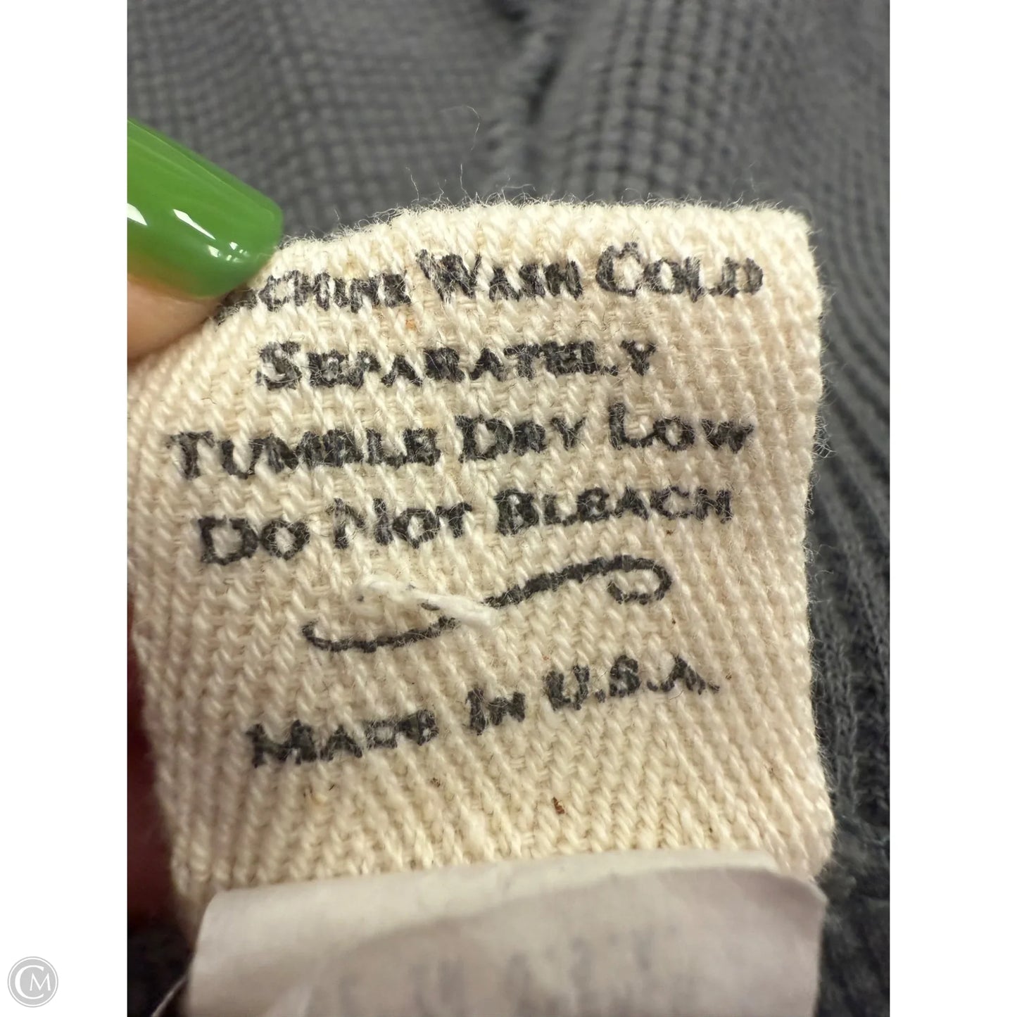 Top Long Sleeve By Fitigues In Grey, Size: M