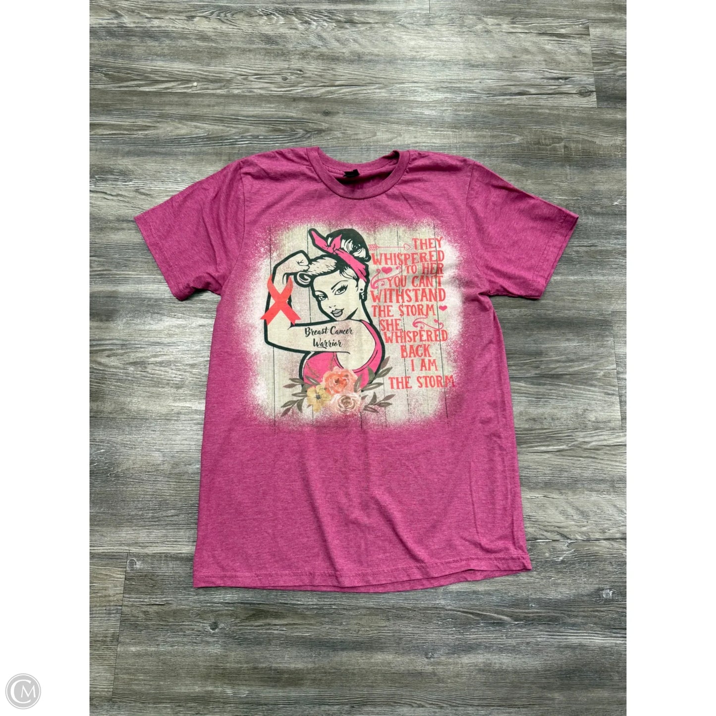 Top Short Sleeve By Clothes Mentor In Pink, Size: S