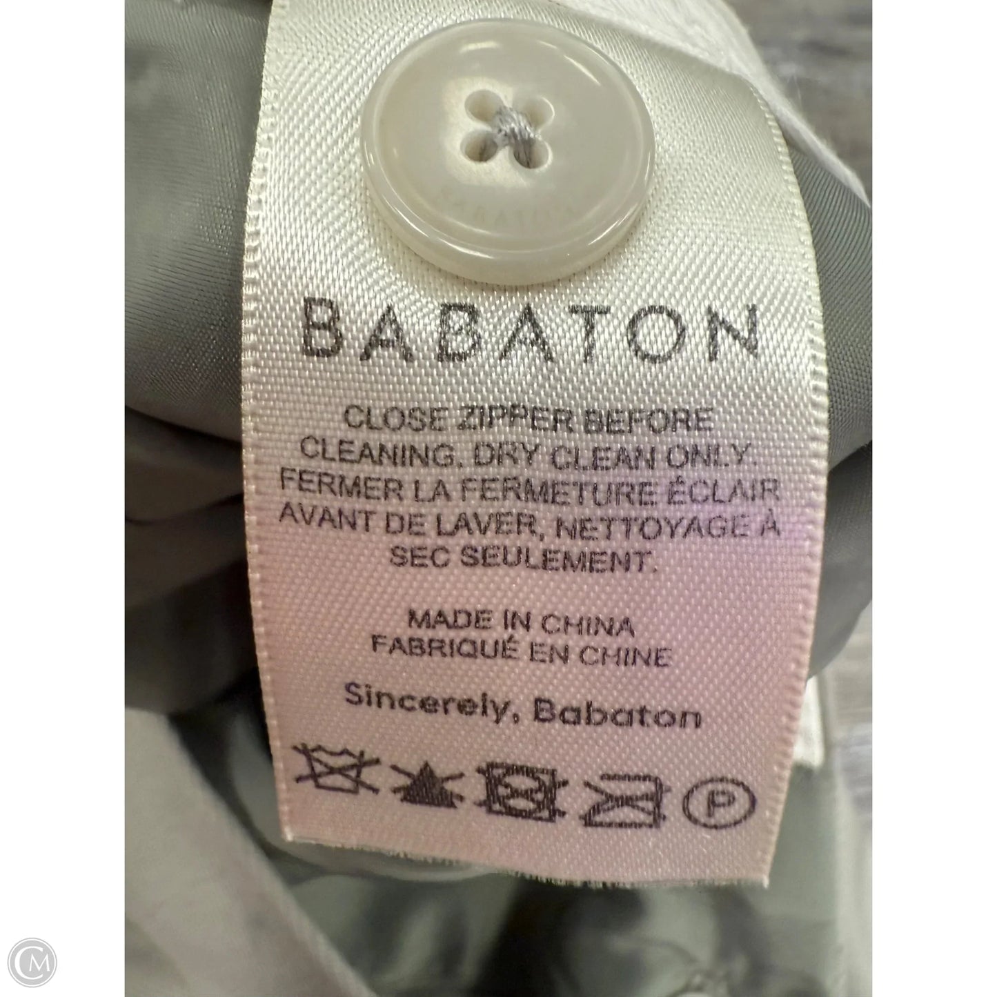 Pants Cropped By Babaton In Grey, Size: 12