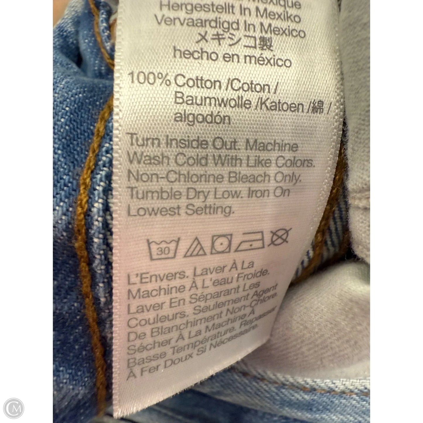 Jeans Wide Leg By Madewell In Blue Denim, Size: 14